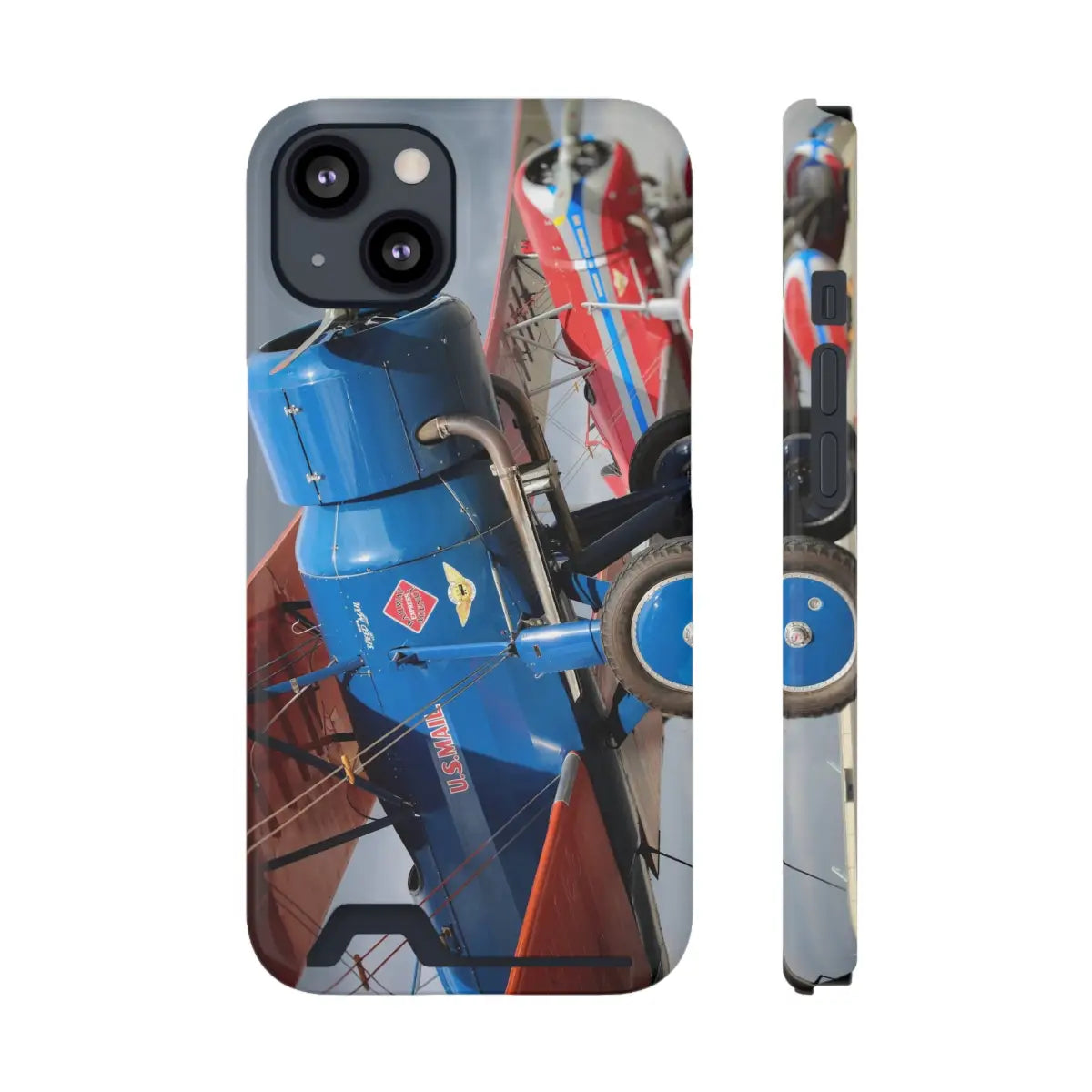 Stearman SpeedMail Vintage Airplane Phone Case with Card Holder - Perfect Gift for Aviation Lovers - Gifts pilots
