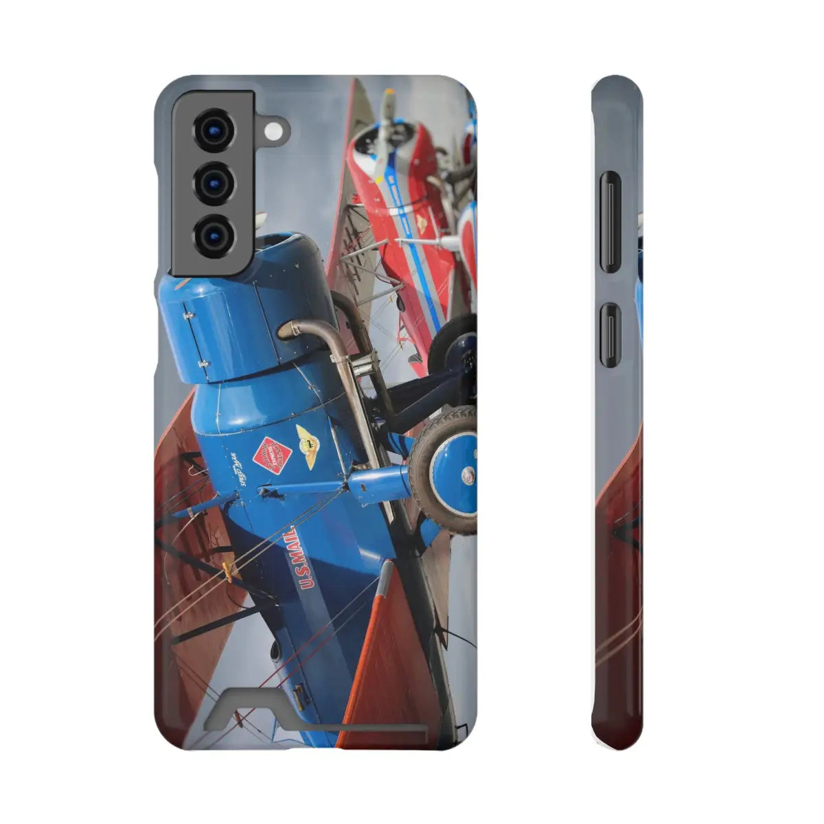 Stearman SpeedMail Vintage Airplane Phone Case with Card Holder - Perfect Gift for Aviation Lovers - Gifts pilots