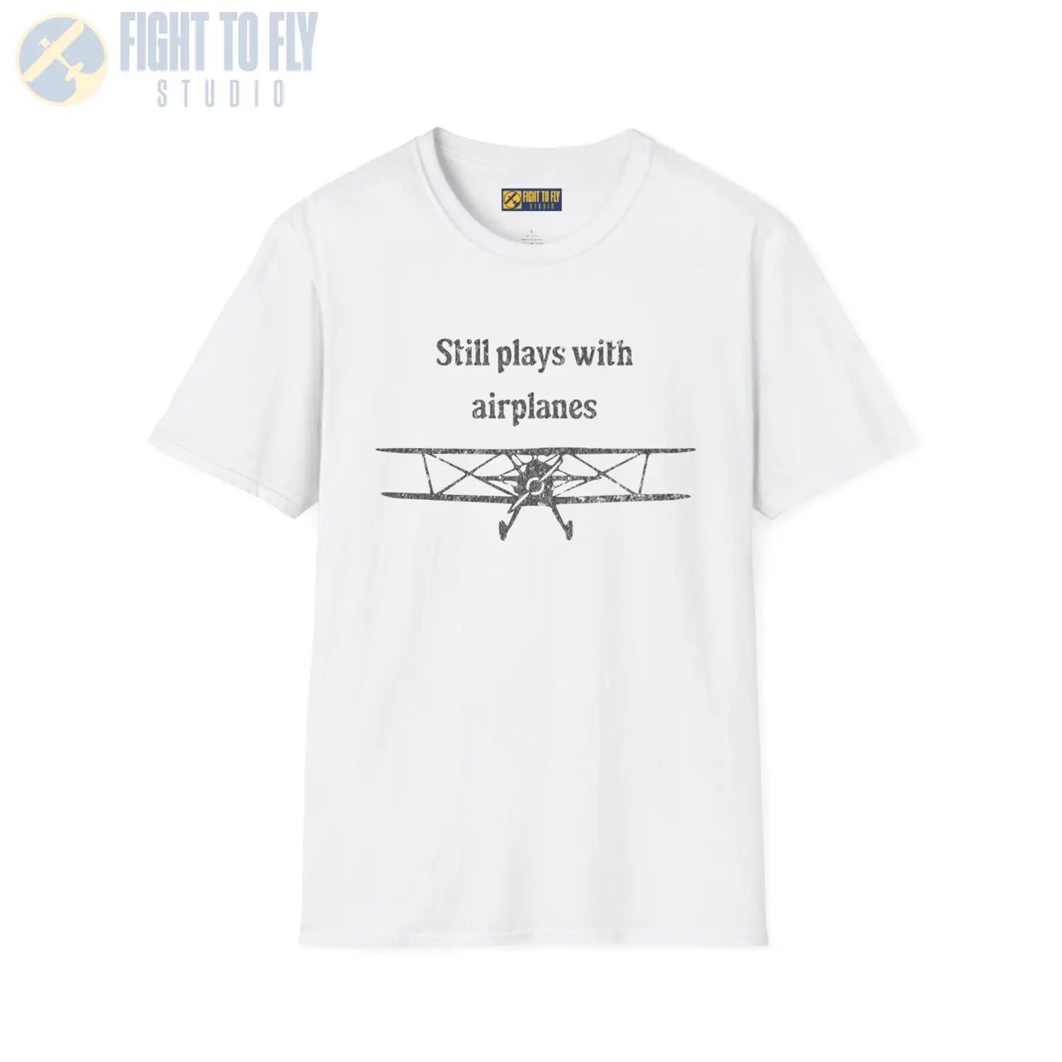 Still Plays With Airplanes - T-Shirt - Pilot gifts - WWII warbird t-shirt