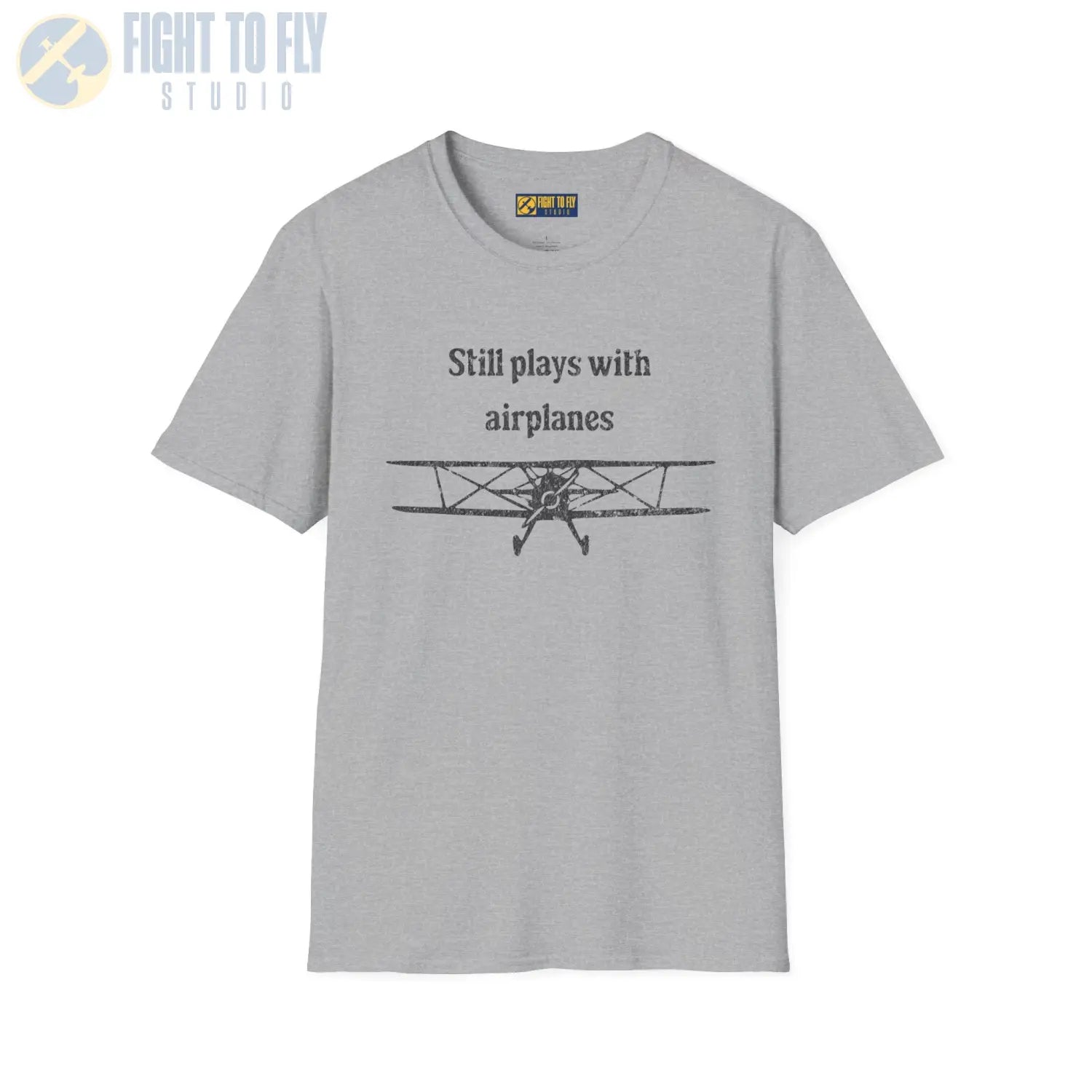 Still Plays With Airplanes - T-Shirt - Pilot gifts - WWII warbird t-shirt