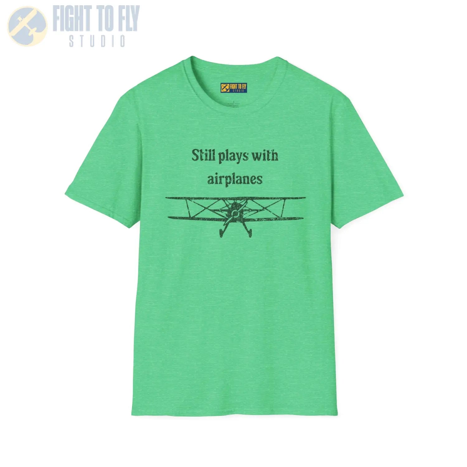 Still Plays With Airplanes - T-Shirt - Pilot gifts - WWII warbird t-shirt