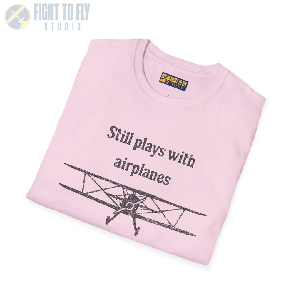 Still Plays With Airplanes - T-Shirt - Pilot gifts - WWII warbird t-shirt