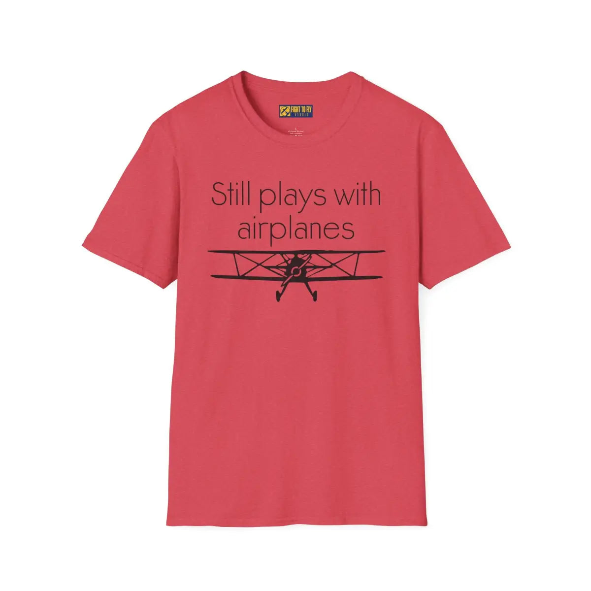 Still Plays With Planes - Stearman - T-Shirt - Pilot gifts - WWII warbird t-shirt