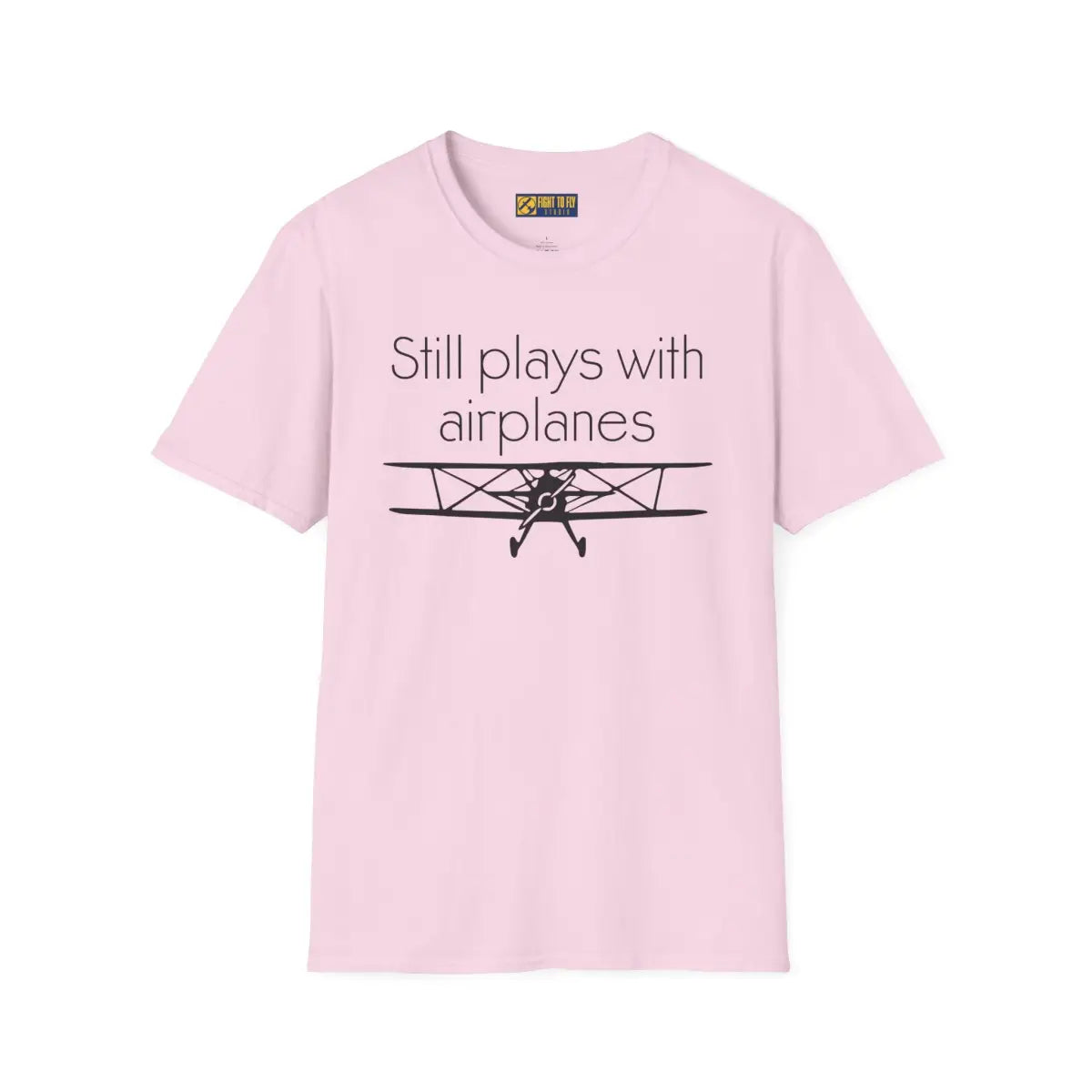 Still Plays With Planes - Stearman - T-Shirt - Pilot gifts - WWII warbird t-shirt