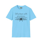 Still Plays With Planes - Stearman - T-Shirt - Pilot gifts - WWII warbird t-shirt