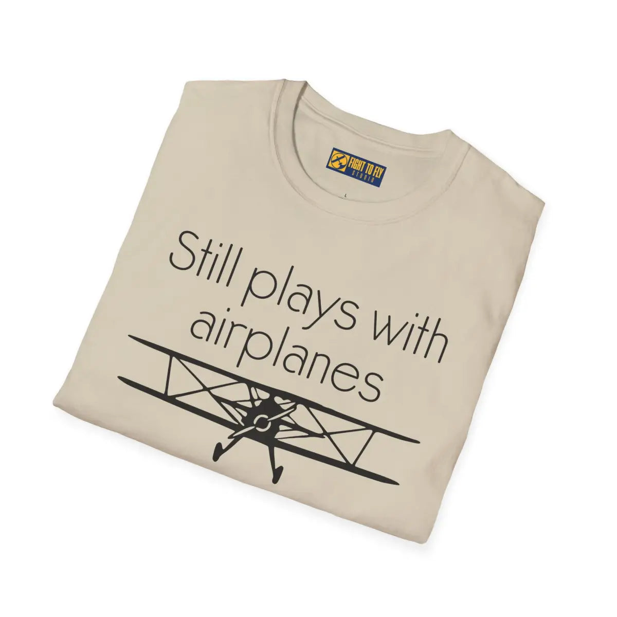 Still Plays With Planes - Stearman - T-Shirt - Pilot gifts - WWII warbird t-shirt