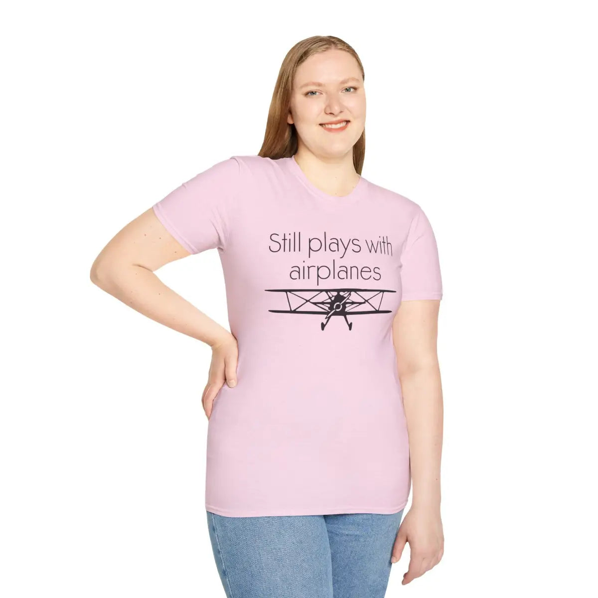 Still Plays With Planes - Stearman - T-Shirt - Pilot gifts - WWII warbird t-shirt