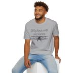 Still Plays With Planes - Stearman - T-Shirt - Pilot gifts - WWII warbird t-shirt