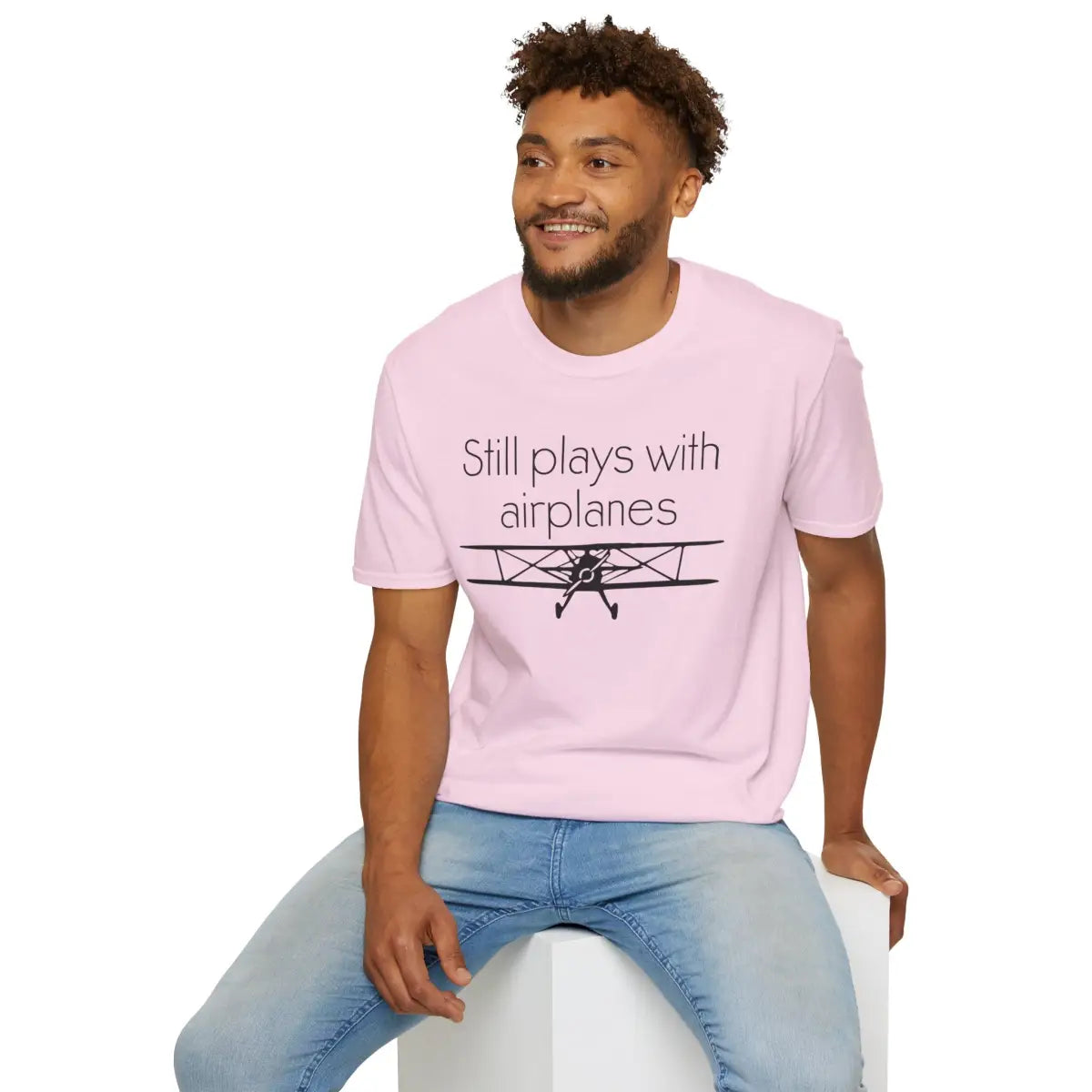 Still Plays With Planes - Stearman - T-Shirt - Pilot gifts - WWII warbird t-shirt