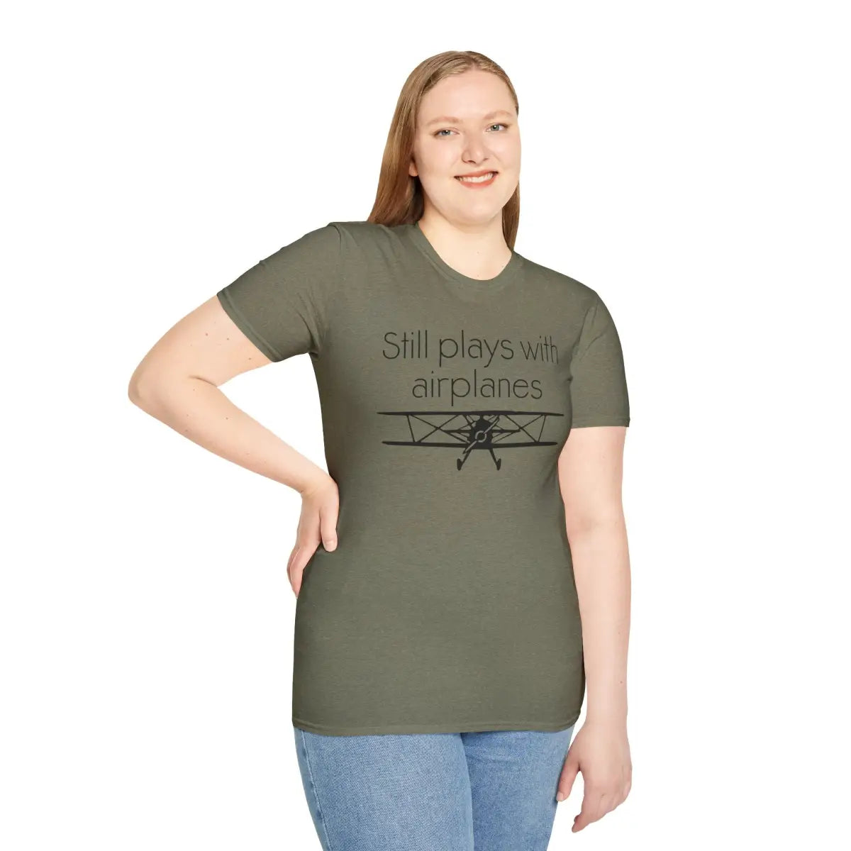 Still Plays With Planes - Stearman - T-Shirt - Gifts for pilots - Aviation apparel