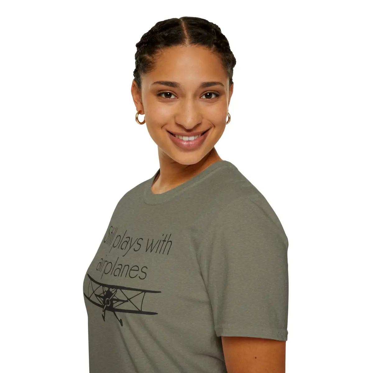Still Plays With Planes - Stearman - T-Shirt - Pilot gifts - WWII warbird t-shirt