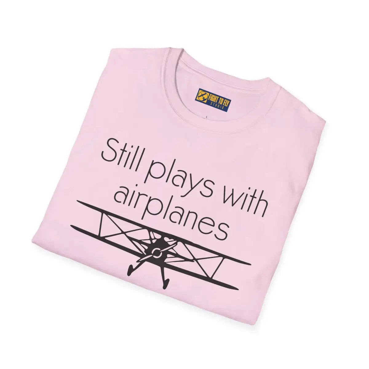 Still Plays With Planes - Stearman - T-Shirt - Pilot gifts - WWII warbird t-shirt