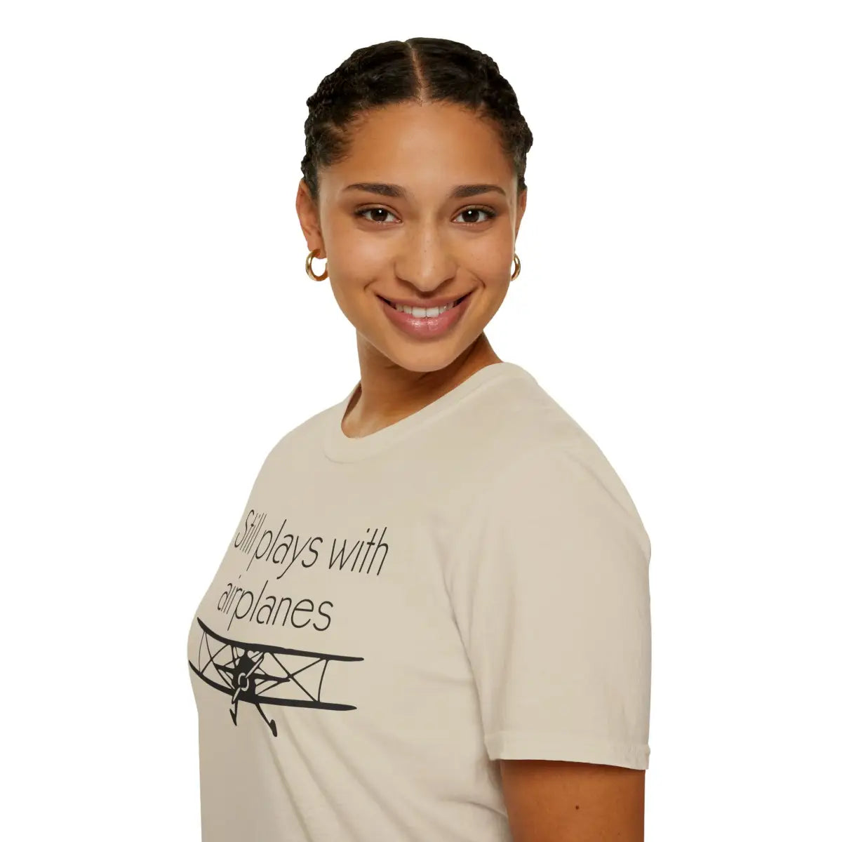 Still Plays With Planes - Stearman - T-Shirt - Pilot gifts - WWII warbird t-shirt