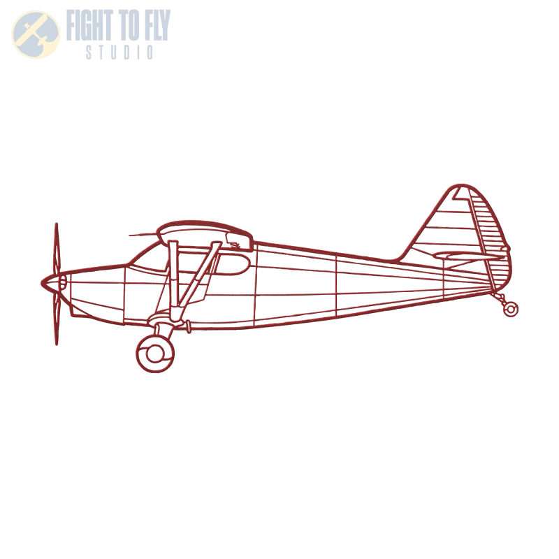 Stinson 108-2 Die Cut Metal Wall Art - Sign - Pilot gifts - WWII warbird t-shirt