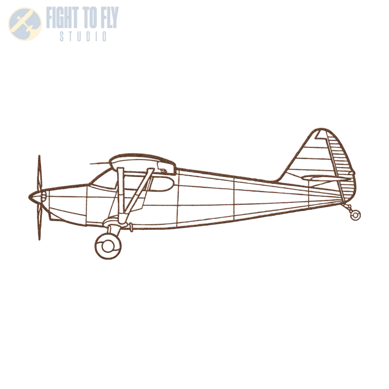 Stinson 108-2 Die Cut Metal Wall Art - Sign - Pilot gifts - WWII warbird t-shirt