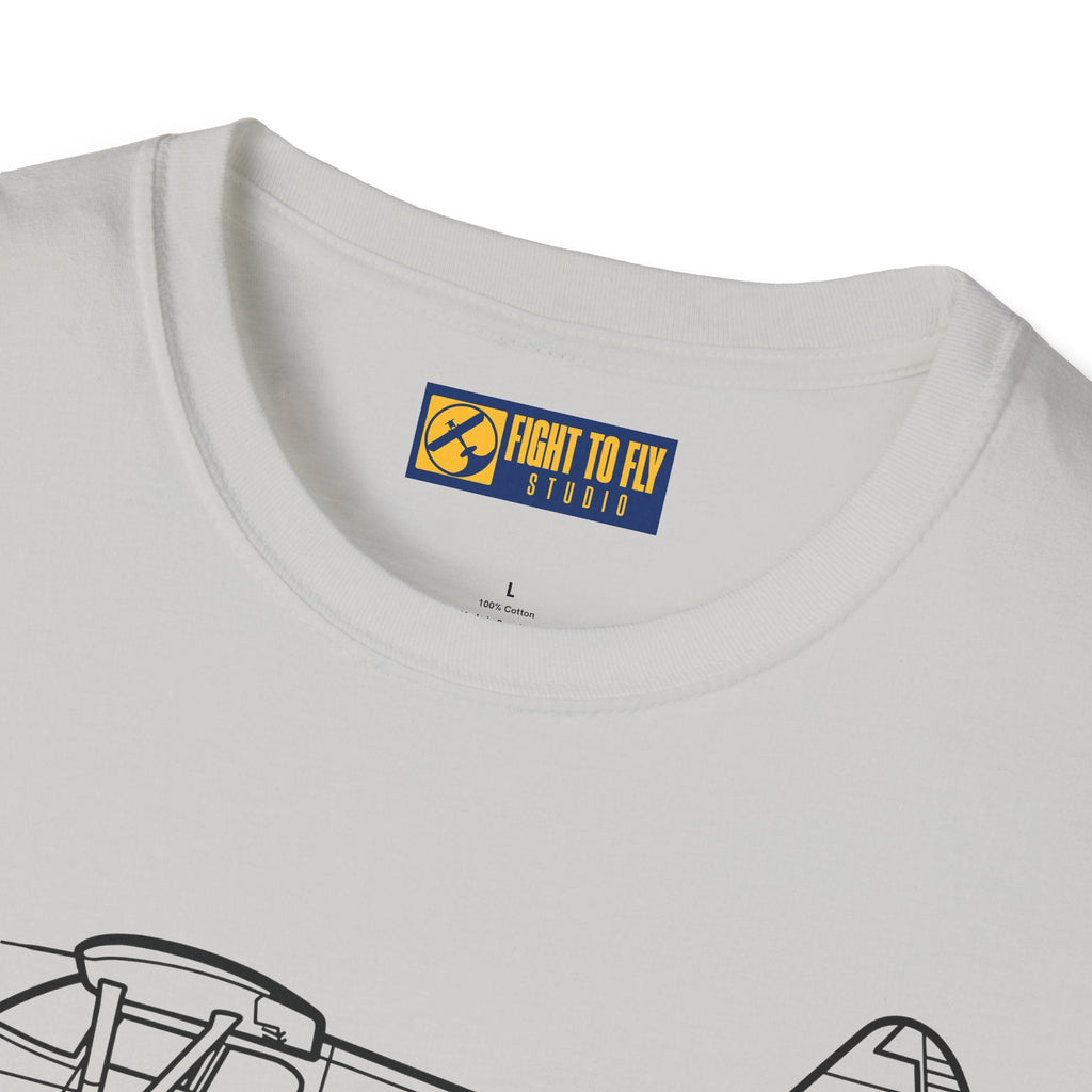 Stinson 108-2 T-Shirt – Voyager Bush Plane Aviation Tee - Pilot gifts - WWII warbird t-shirt