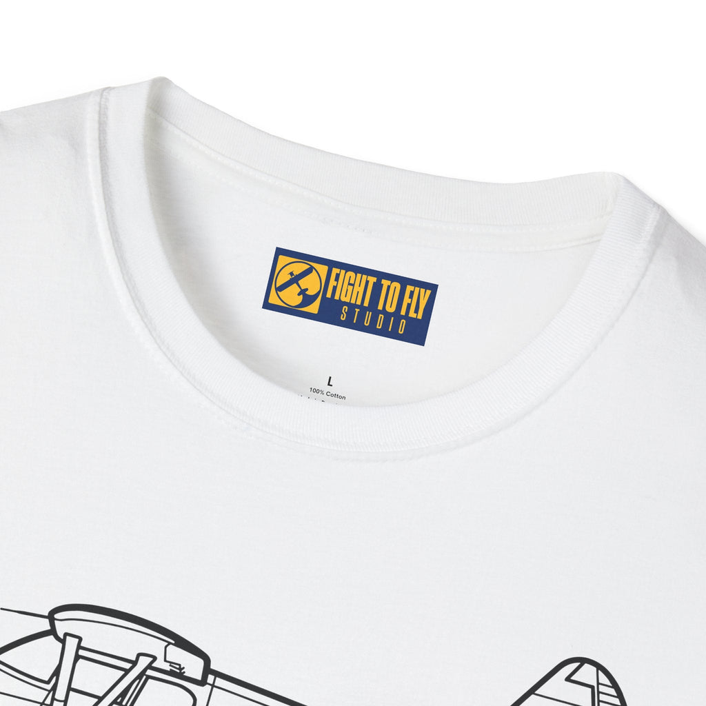 Stinson 108-2 T-Shirt – Voyager Bush Plane Aviation Tee - Pilot gifts - WWII warbird t-shirt