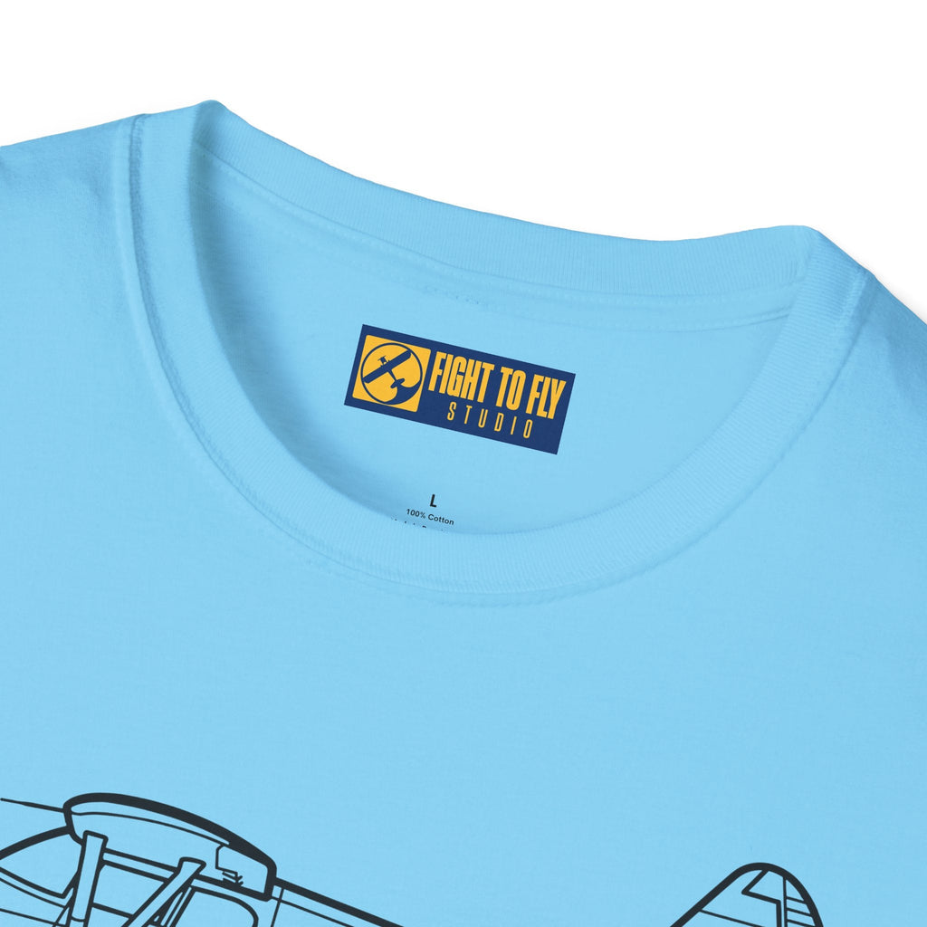 Stinson 108-2 T-Shirt – Voyager Bush Plane Aviation Tee - Pilot gifts - WWII warbird t-shirt