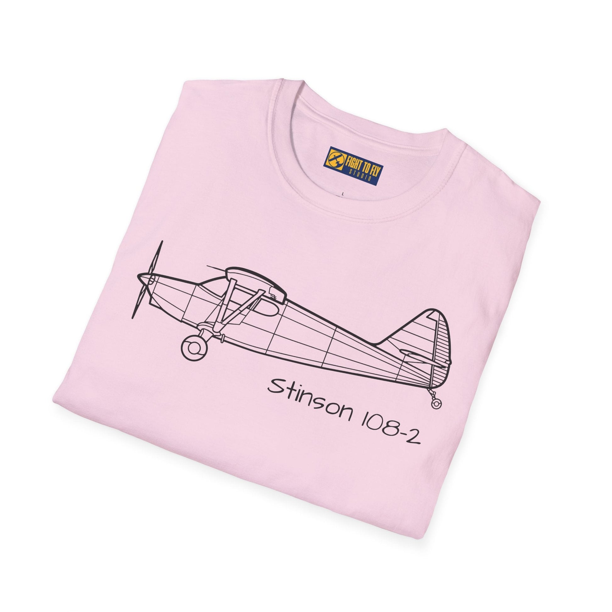 Stinson 108-2 T-Shirt – Voyager Bush Plane Aviation Tee - Pilot gifts - WWII warbird t-shirt