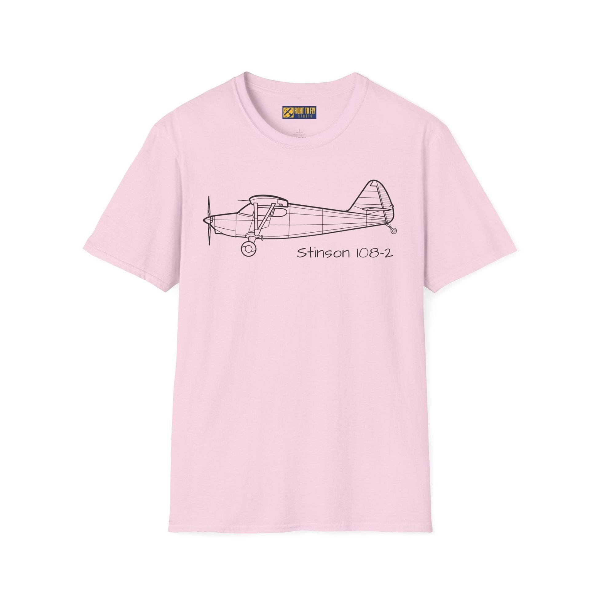 Stinson 108-2 T-Shirt – Voyager Bush Plane Aviation Tee - Pilot gifts - WWII warbird t-shirt
