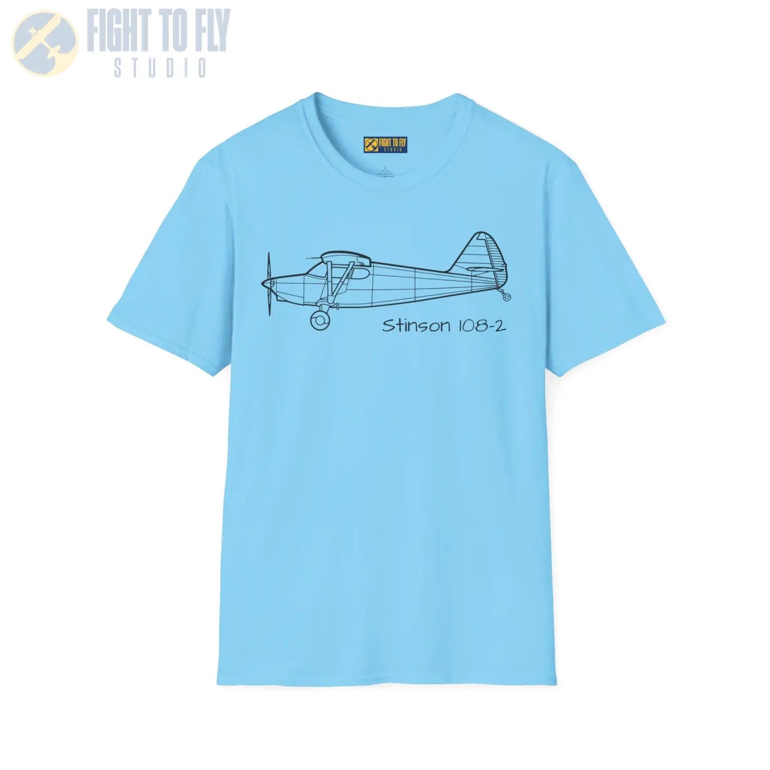 Stinson 108 2 Voyager T Shirt Pilot gifts WWII warbird t shirt
