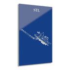 STL - Lambert-St. Louis International Acrylic Print - Home Decor - Pilot gifts - WWII warbird t-shirt