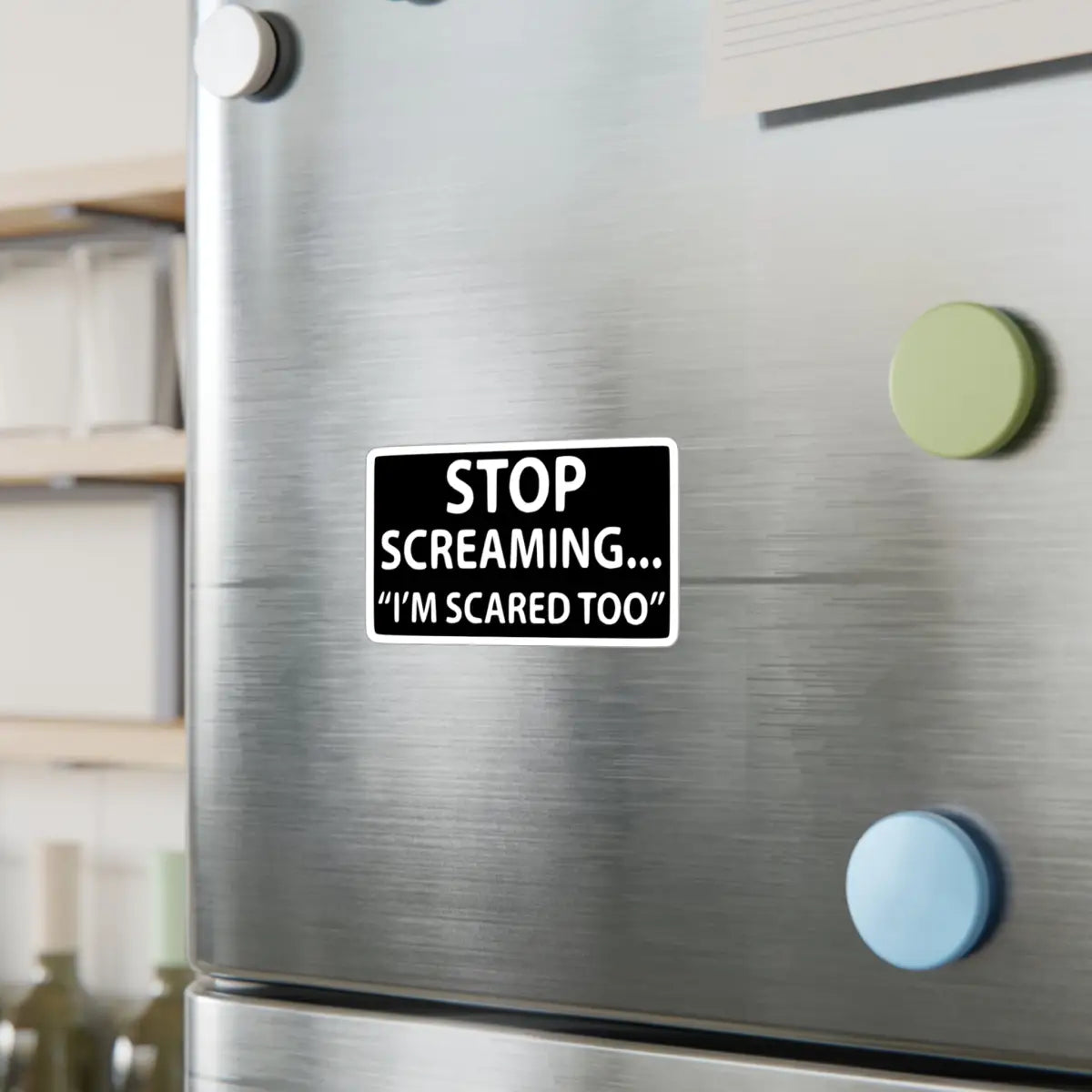 Stop Screaming... I’m Scared Too Kiss-Cut Vinyl Decals - Paper products - Pilot gifts - WWII warbird t-shirt