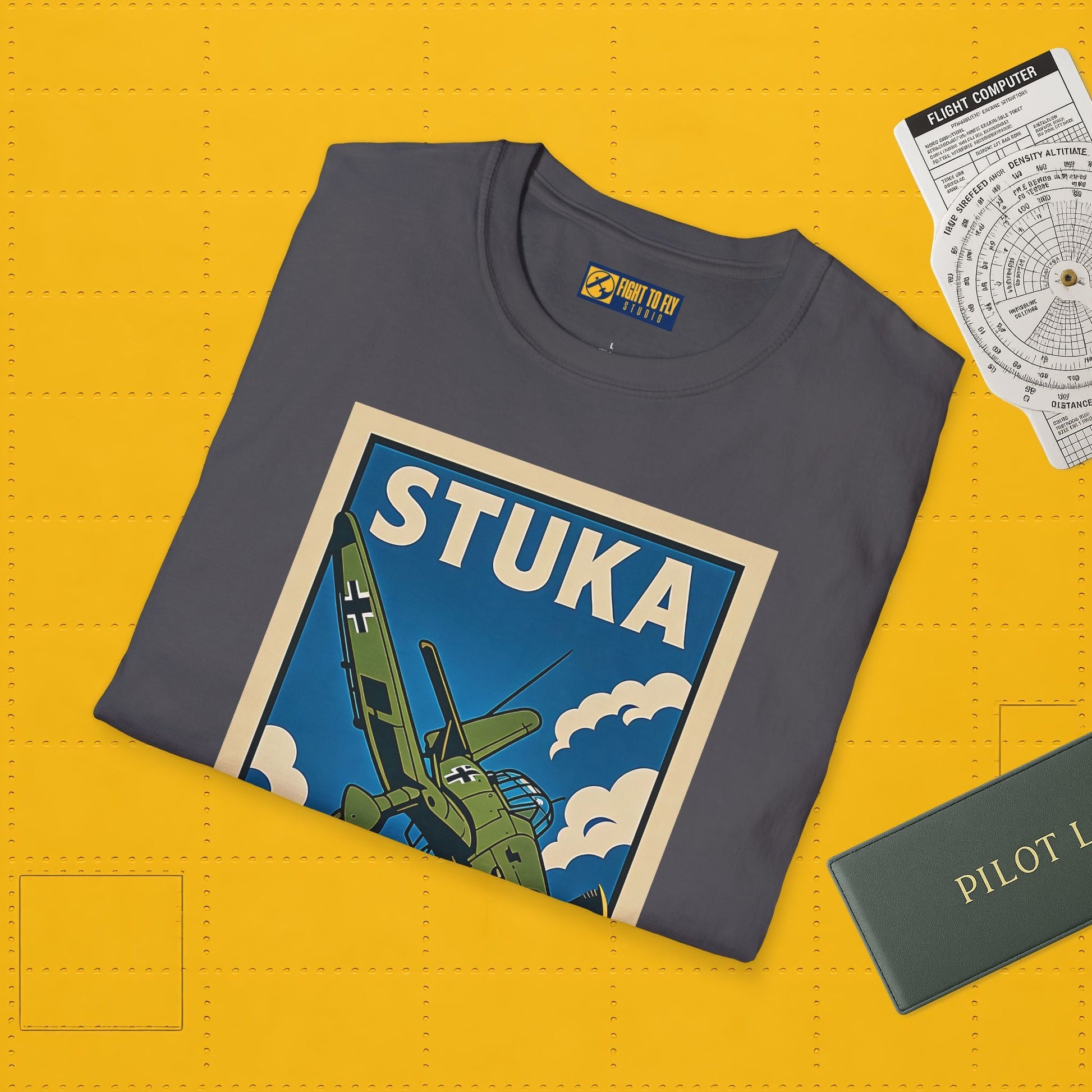 Stuka Premium T-Shirt – Dive Bomber WWII Warbird Full Graphic Tee - Pilot gifts - warbird t-shirt