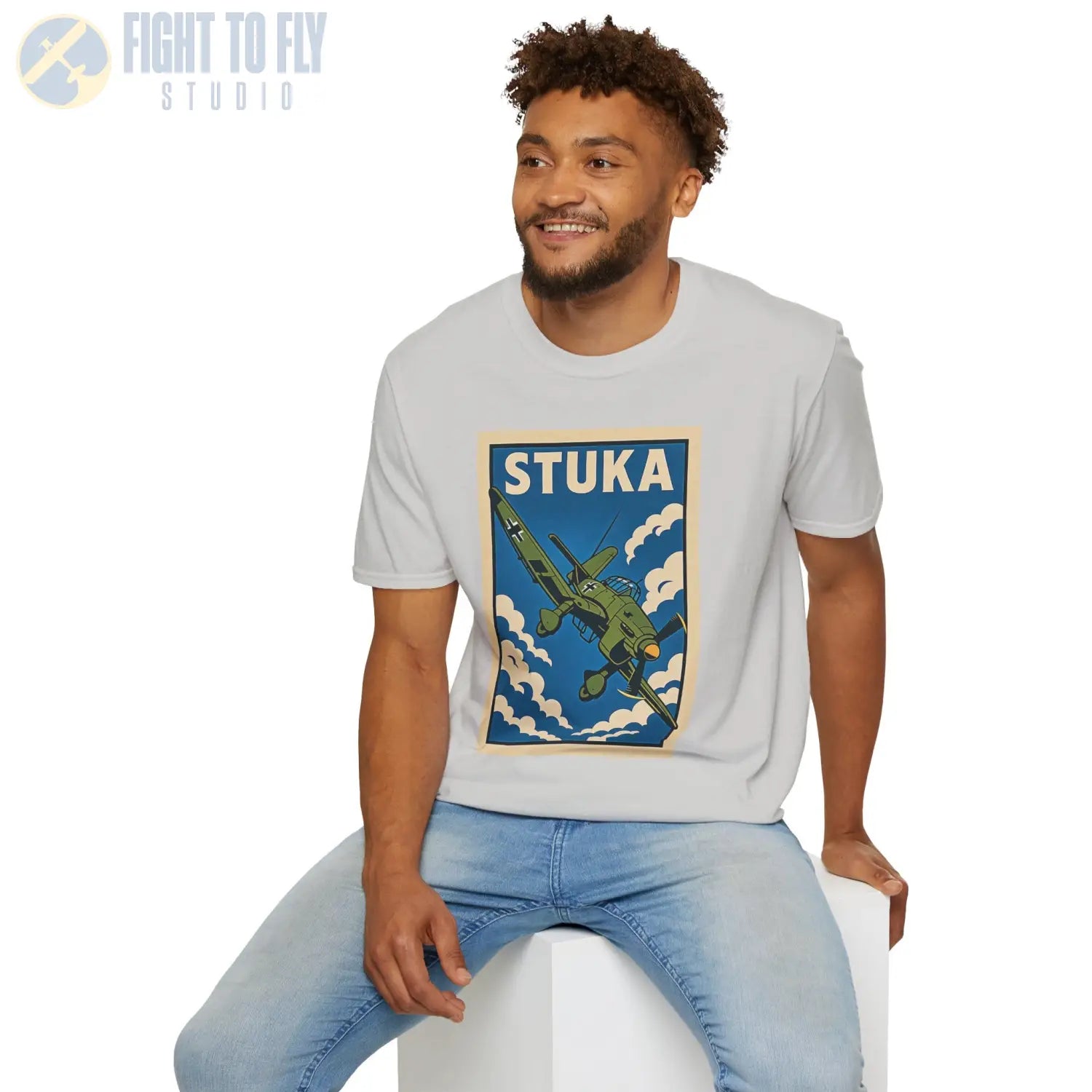 Ju-87 Stuka Premium Full Graphic T-Shirt - Pilot gifts - WWII warbird t-shirt