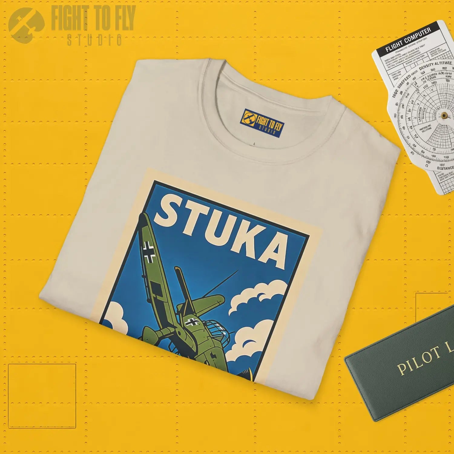 Ju-87 Stuka Premium Full Graphic T-Shirt - Pilot gifts - WWII warbird t-shirt