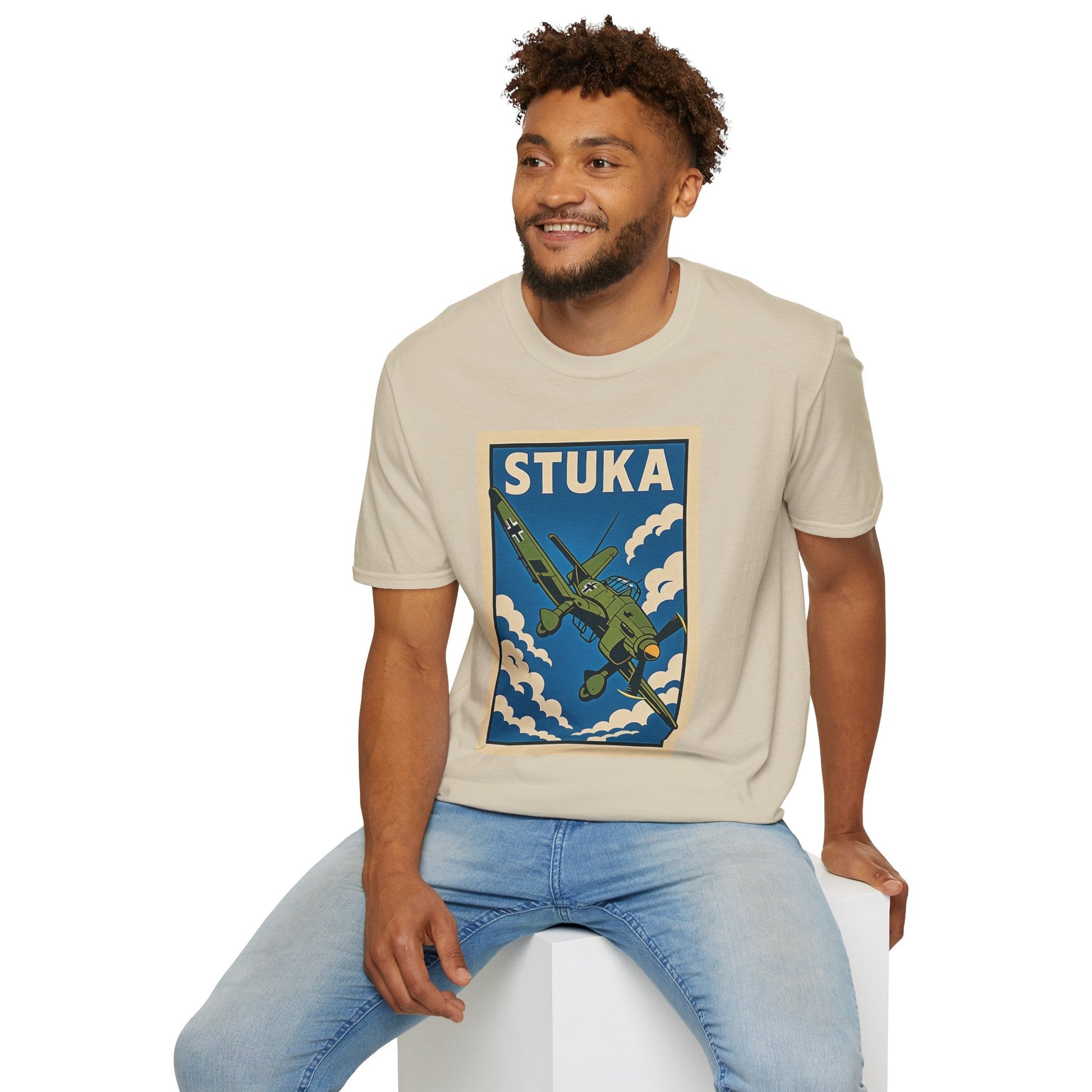 Stuka Premium T-Shirt – Dive Bomber WWII Warbird Full Graphic Tee - Pilot gifts - warbird t-shirt