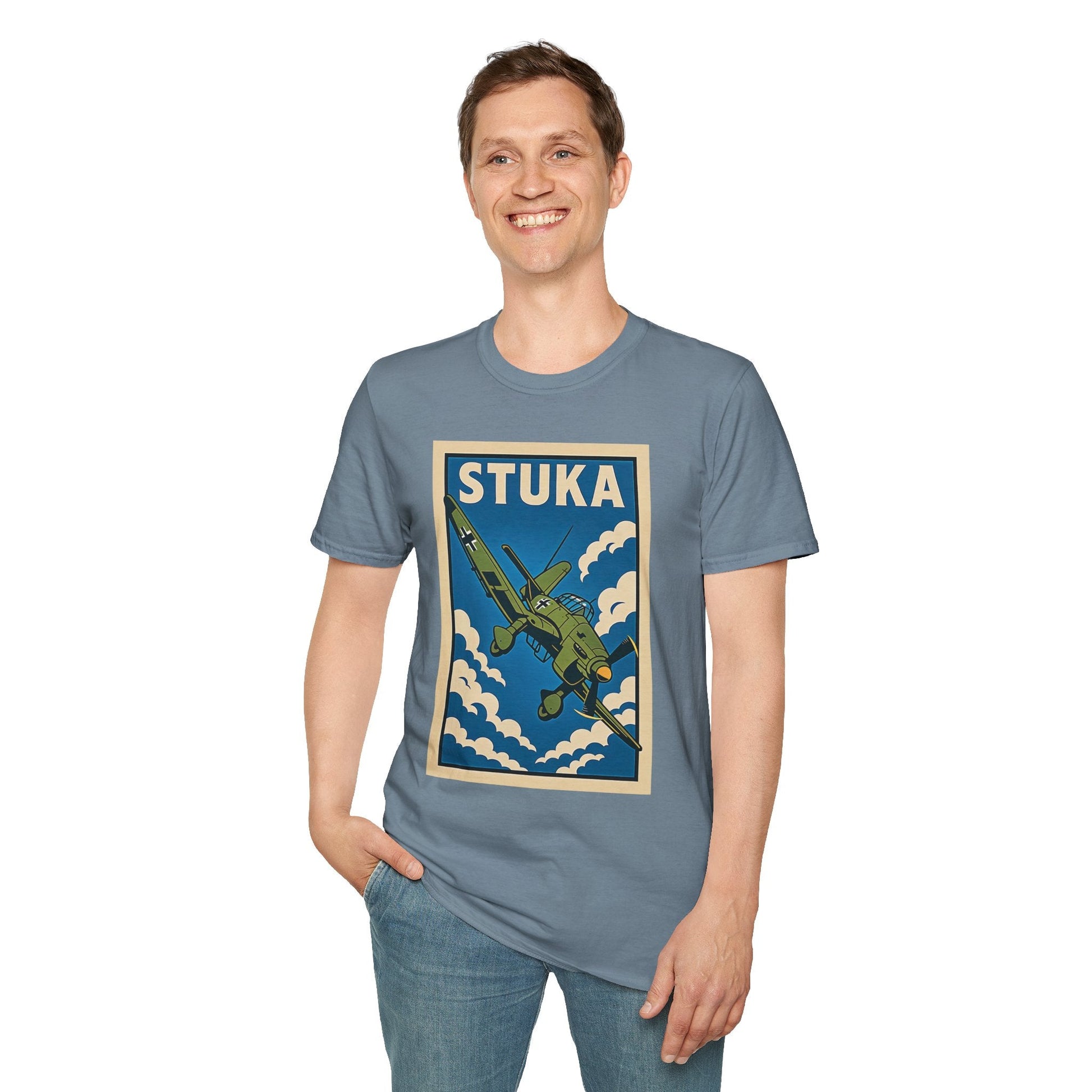 Stuka Premium T-Shirt – Dive Bomber WWII Warbird Full Graphic Tee - Pilot gifts - warbird t-shirt