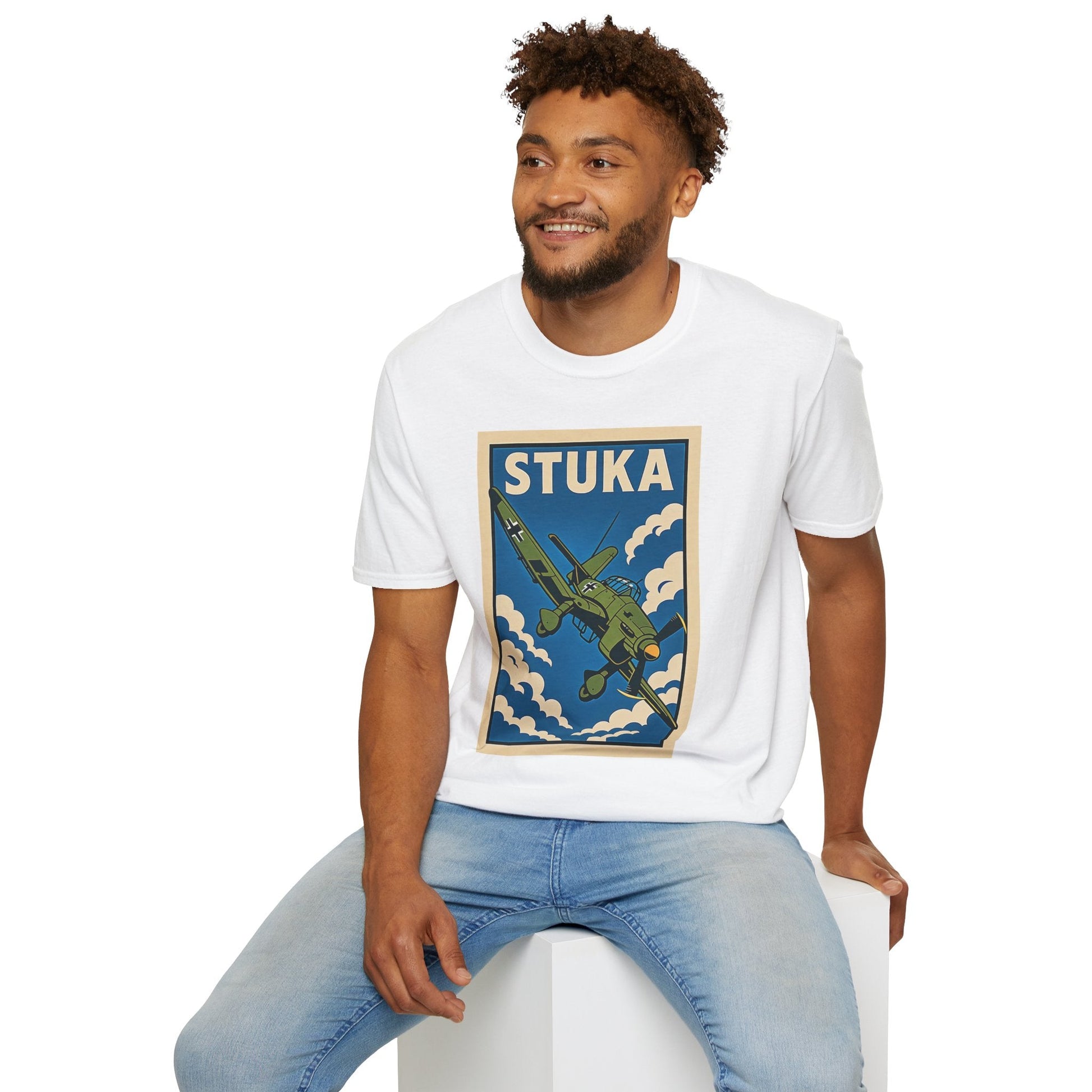 Stuka Premium T-Shirt – Dive Bomber WWII Warbird Full Graphic Tee - Pilot gifts - warbird t-shirt