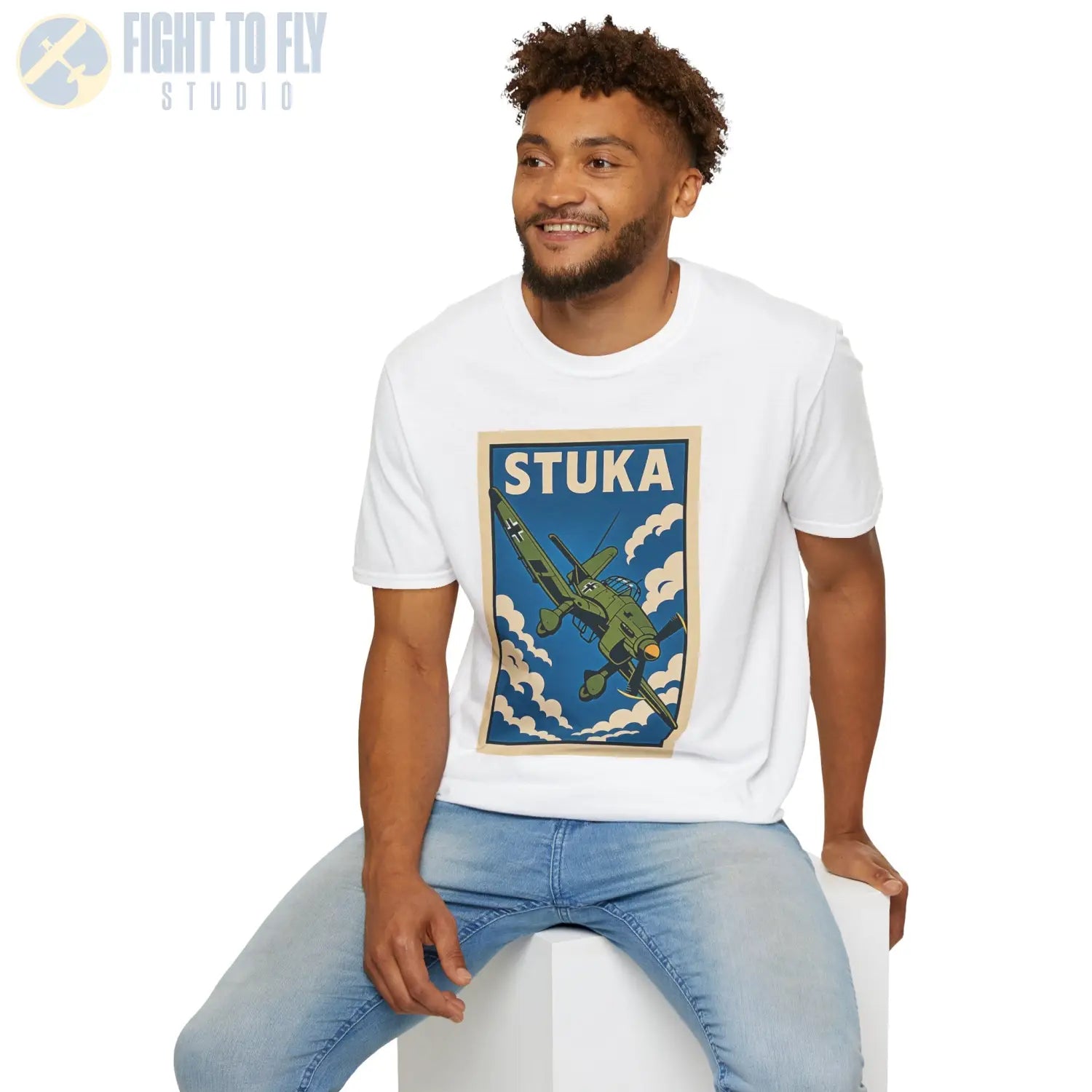 Ju-87 Stuka Premium Full Graphic T-Shirt - Pilot gifts - WWII warbird t-shirt