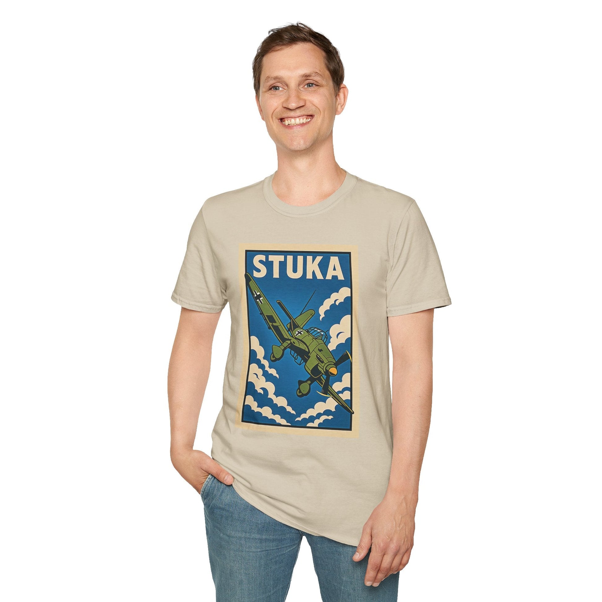 Stuka Premium T-Shirt – Dive Bomber WWII Warbird Full Graphic Tee - Pilot gifts - warbird t-shirt