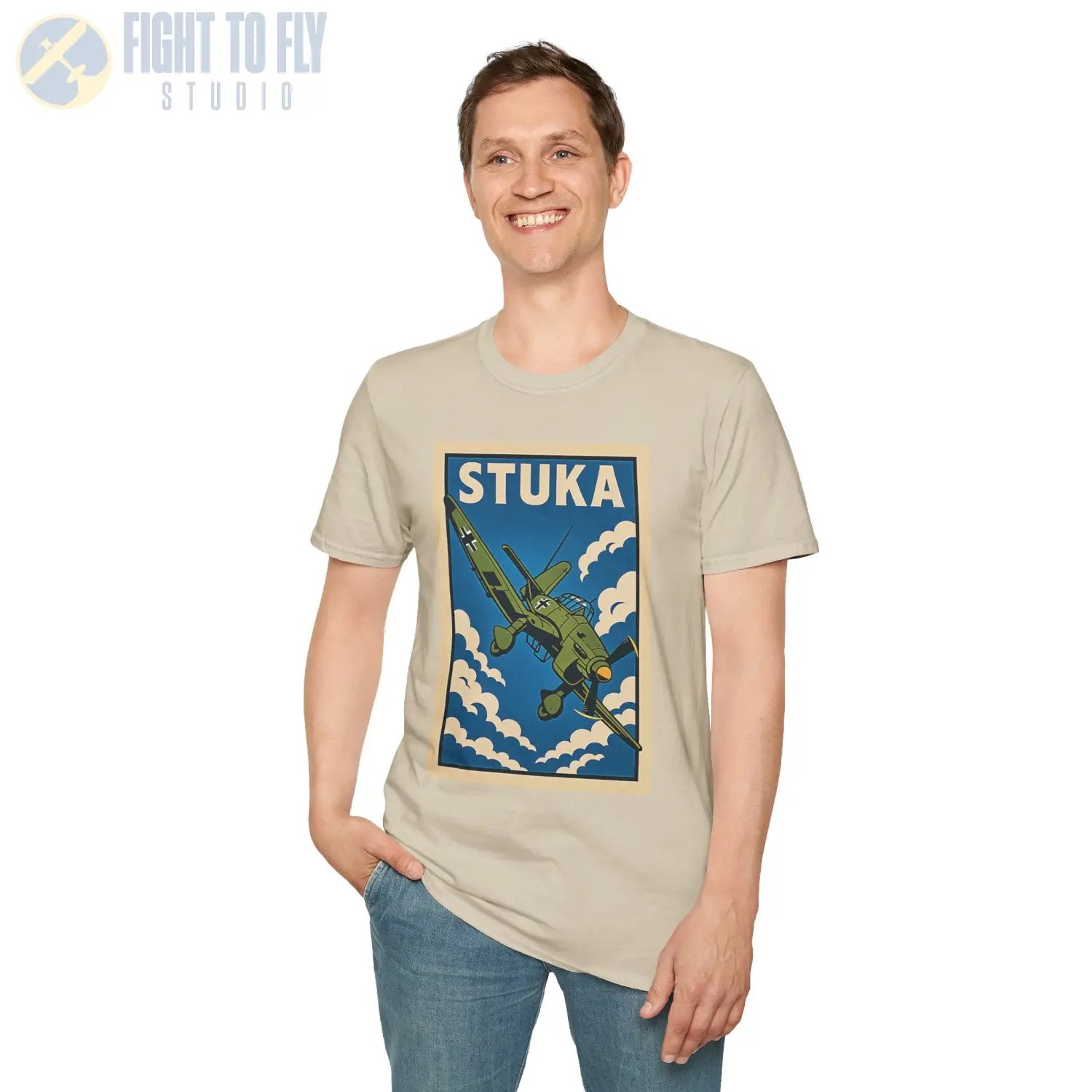 Ju-87 Stuka Premium Full Graphic T-Shirt - Pilot gifts - WWII warbird t-shirt