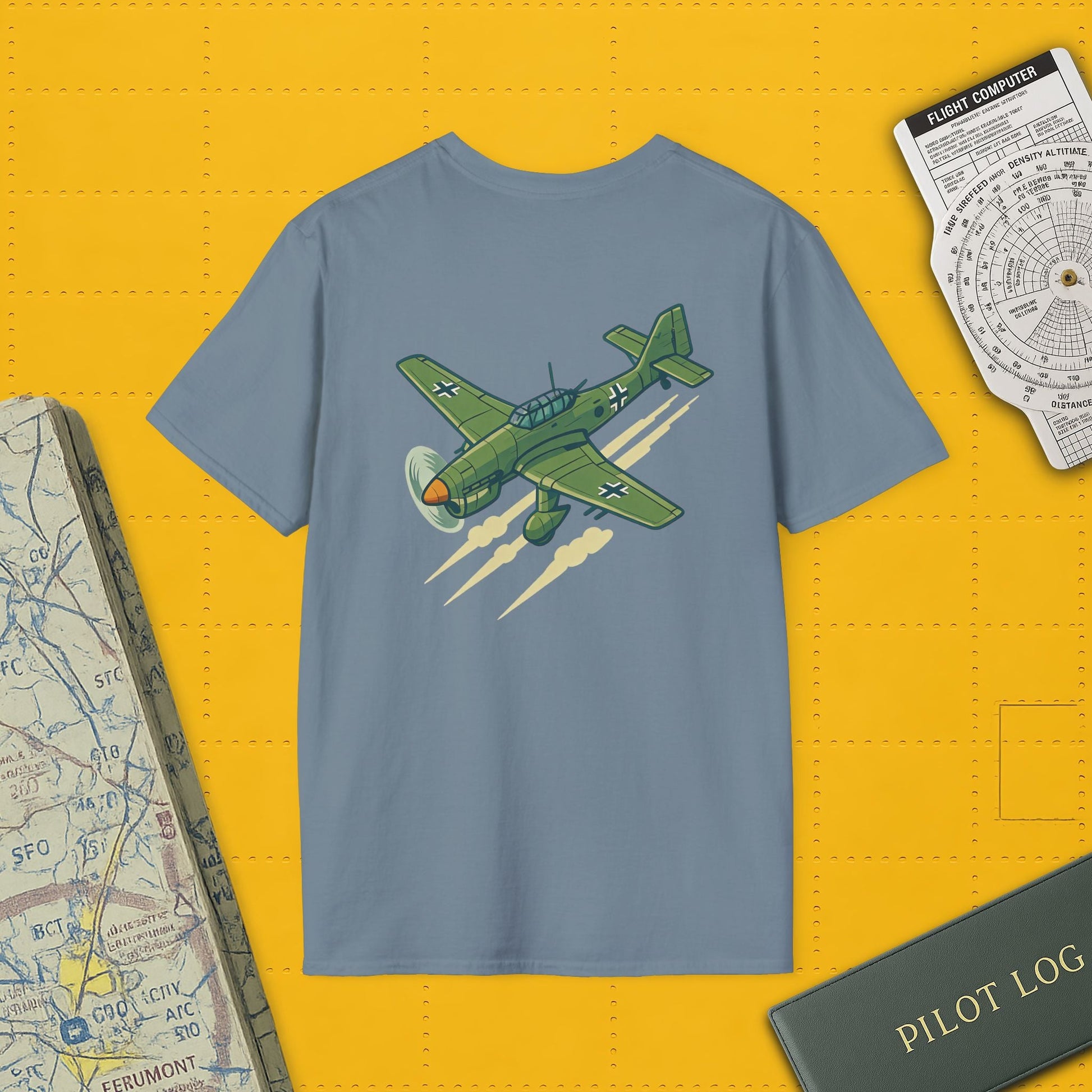 Stuka Premium T-Shirt – Dive Bomber WWII Warbird Full Graphic Tee - Pilot gifts - warbird t-shirt