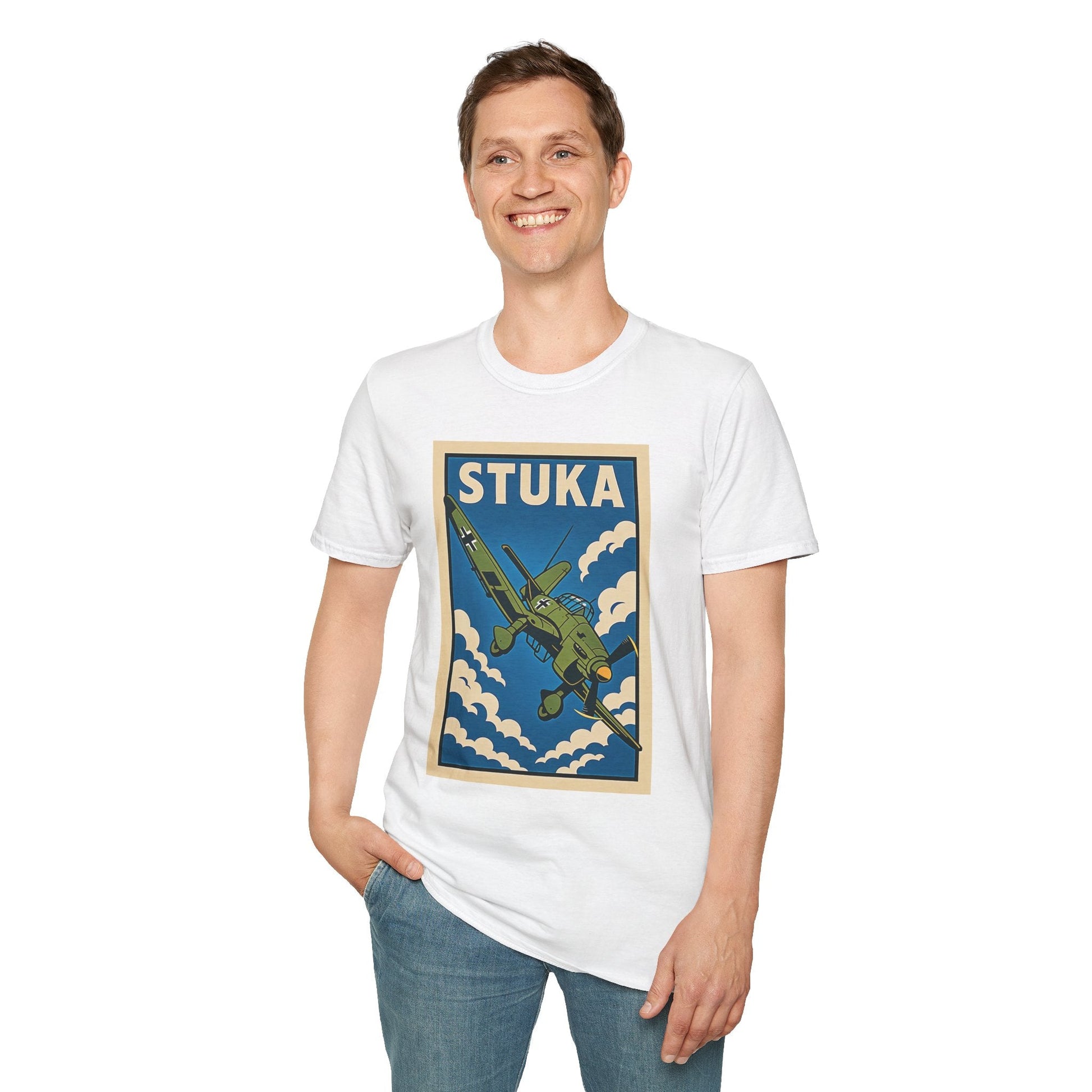 Stuka Premium T-Shirt – Dive Bomber WWII Warbird Full Graphic Tee - Pilot gifts - warbird t-shirt