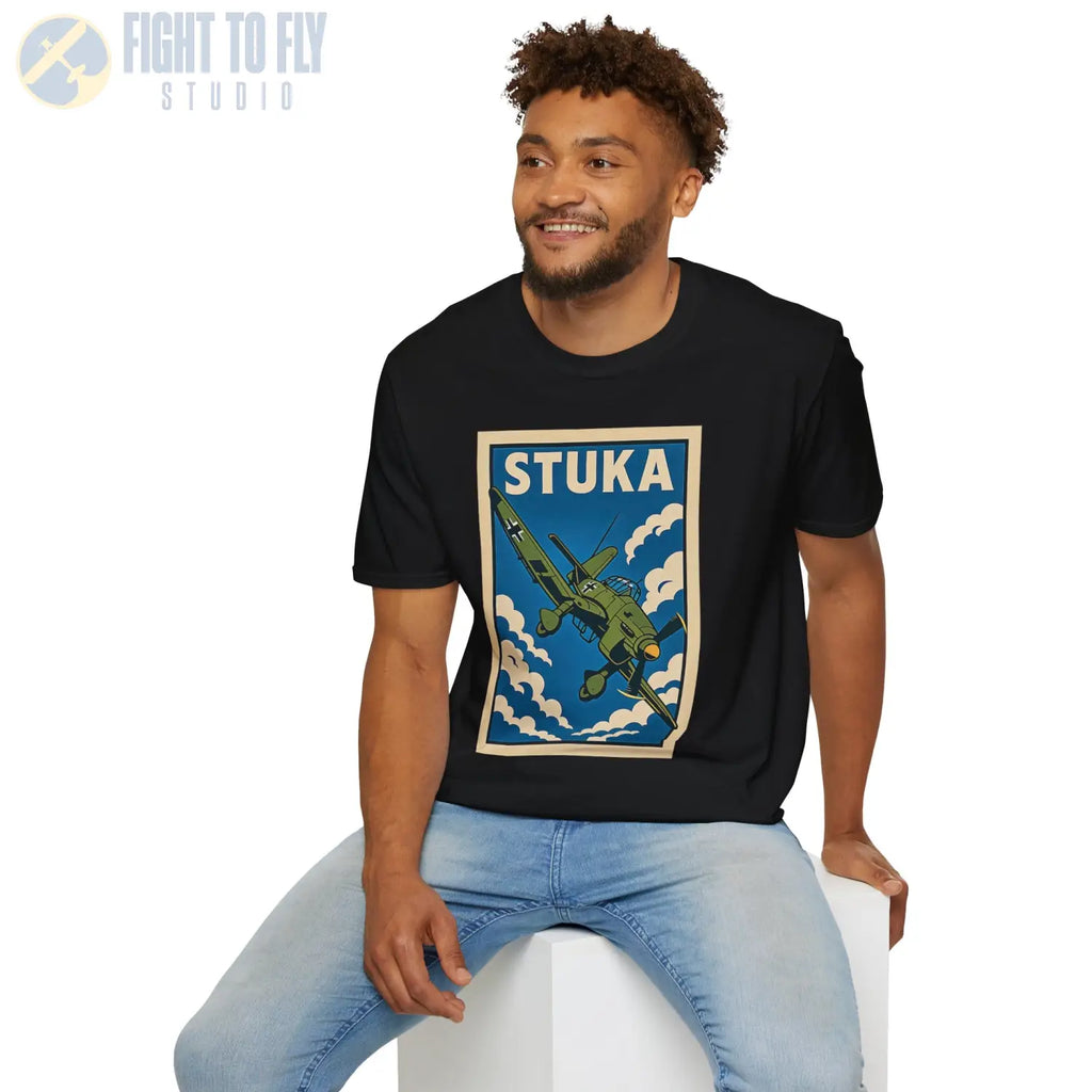 Ju-87 Stuka Premium Full Graphic T-Shirt - Pilot gifts - WWII warbird t-shirt