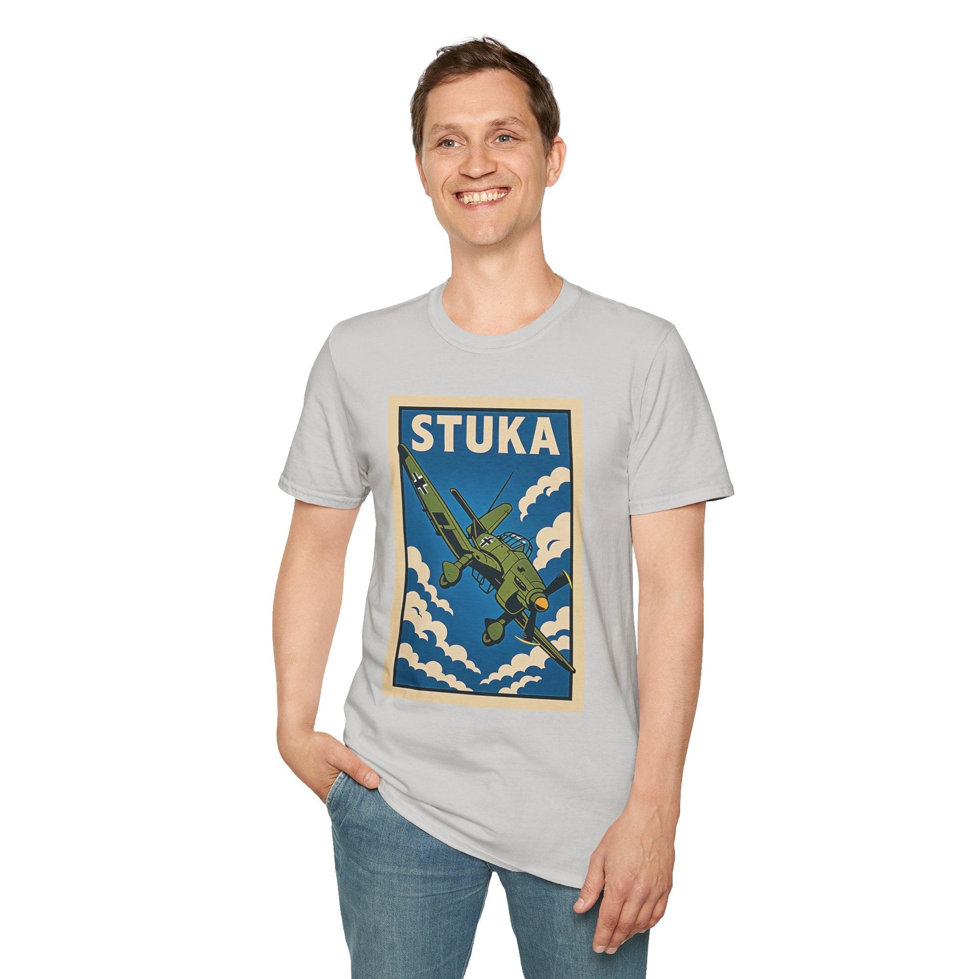 Stuka Premium T-Shirt – Dive Bomber WWII Warbird Full Graphic Tee - Pilot gifts - warbird t-shirt