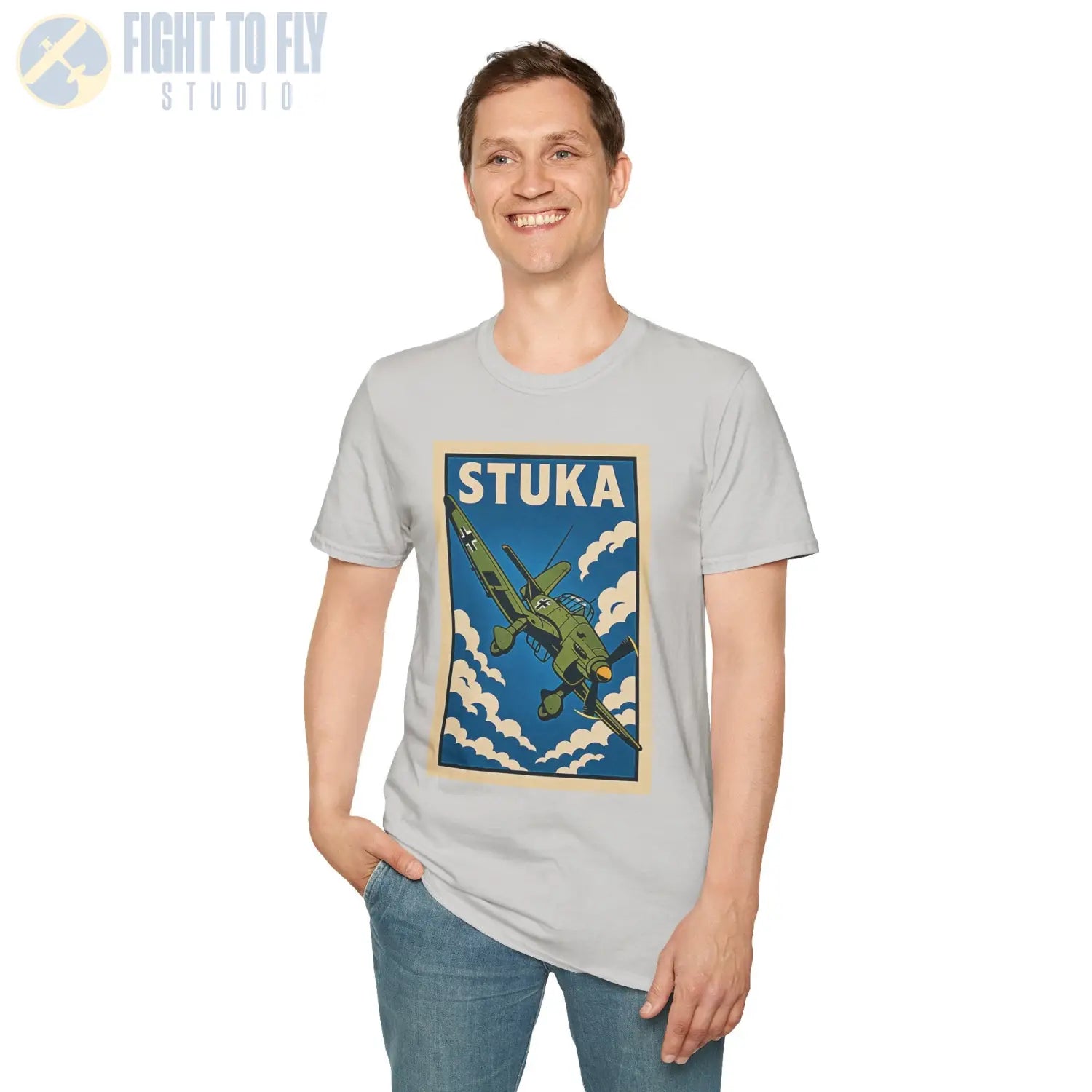 Ju-87 Stuka Premium Full Graphic T-Shirt - Pilot gifts - WWII warbird t-shirt