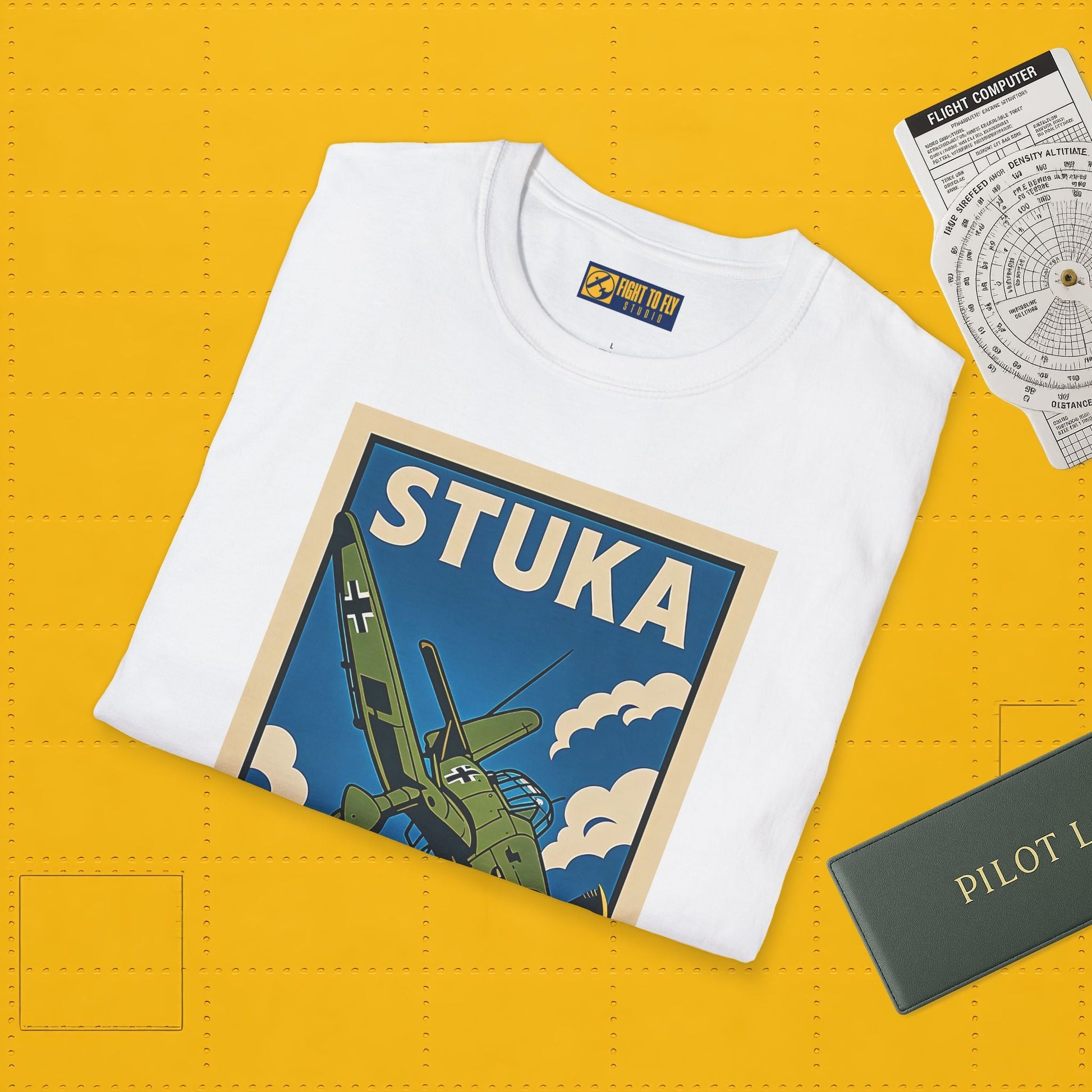 Stuka Premium T-Shirt – Dive Bomber WWII Warbird Full Graphic Tee - Pilot gifts - warbird t-shirt