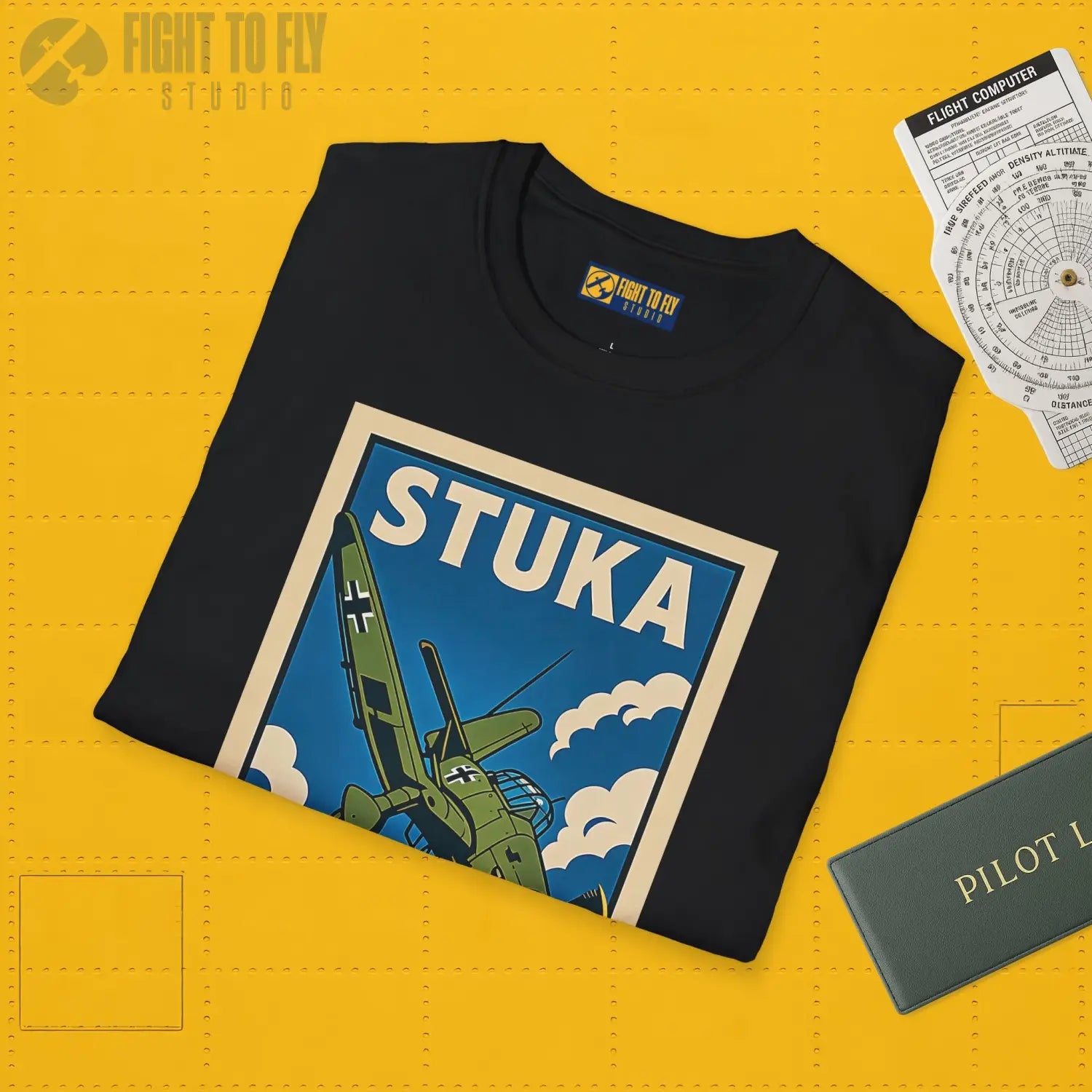 Ju-87 Stuka Premium Full Graphic T-Shirt - Pilot gifts - WWII warbird t-shirt