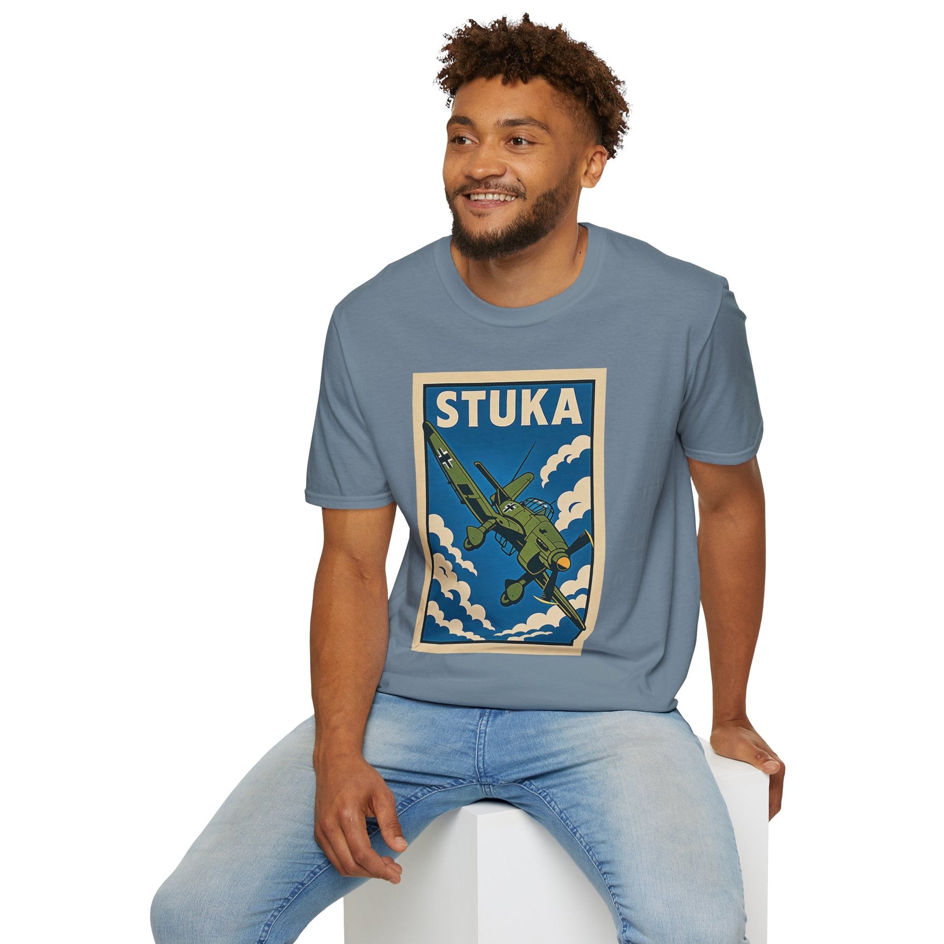 Stuka Premium T-Shirt – Dive Bomber WWII Warbird Full Graphic Tee - Pilot gifts - warbird t-shirt