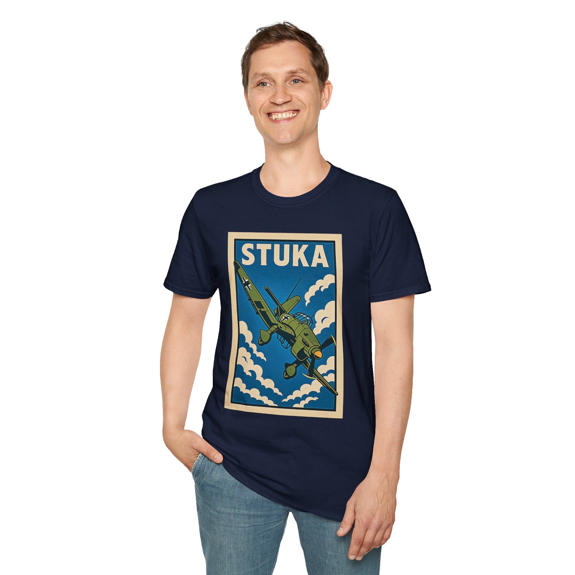 Stuka Premium T-Shirt – Dive Bomber WWII Warbird Full Graphic Tee - Pilot gifts - warbird t-shirt