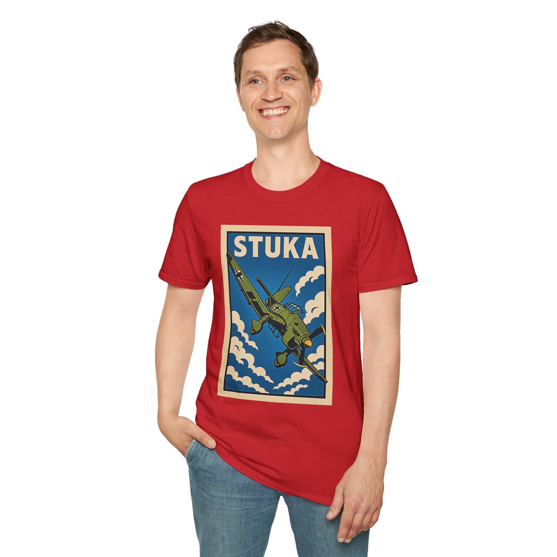 Stuka Premium T-Shirt – Dive Bomber WWII Warbird Full Graphic Tee - Pilot gifts - warbird t-shirt