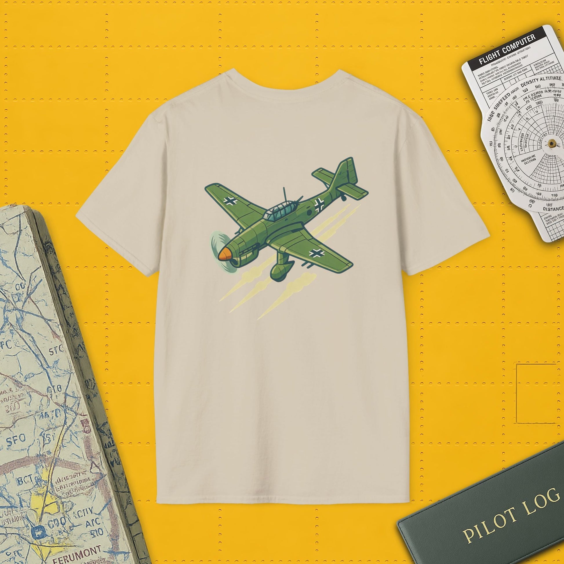 Stuka Premium T-Shirt – Dive Bomber WWII Warbird Full Graphic Tee - Pilot gifts - warbird t-shirt