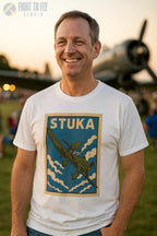 Ju-87 Stuka Premium Full Graphic T-Shirt - Pilot gifts - WWII warbird t-shirt