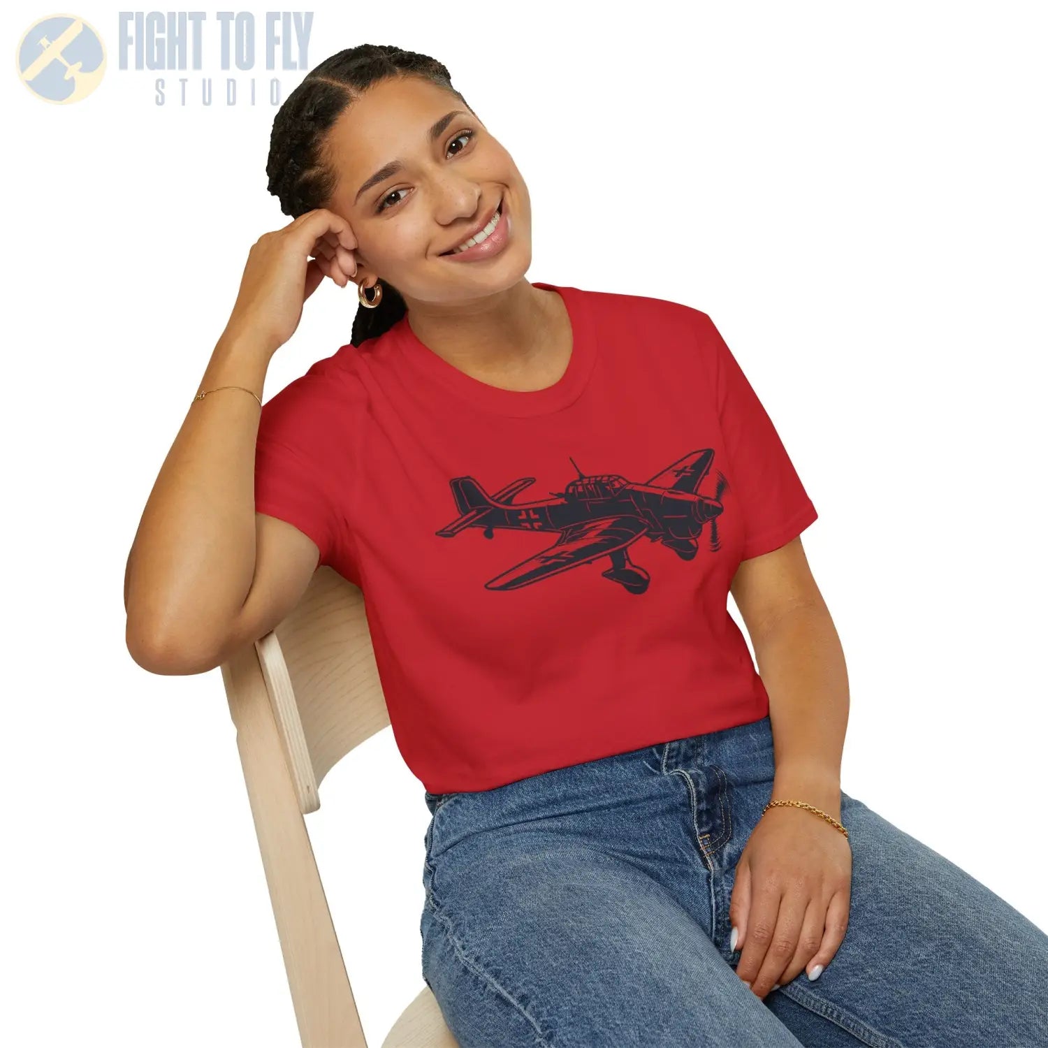 Junkers Ju 87 Stuka Premium T-Shirt - Pilot gifts - WWII warbird t-shirt