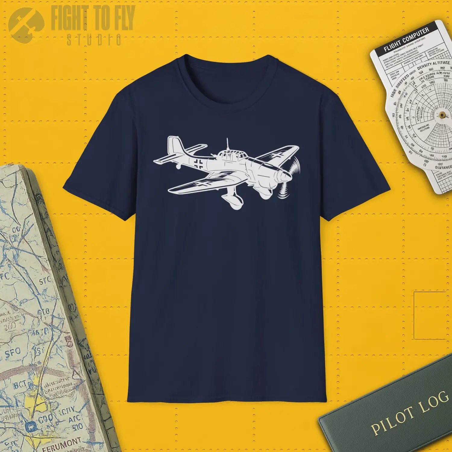 Junkers Ju 87 Stuka Premium T-Shirt - Pilot gifts - WWII warbird t-shirt